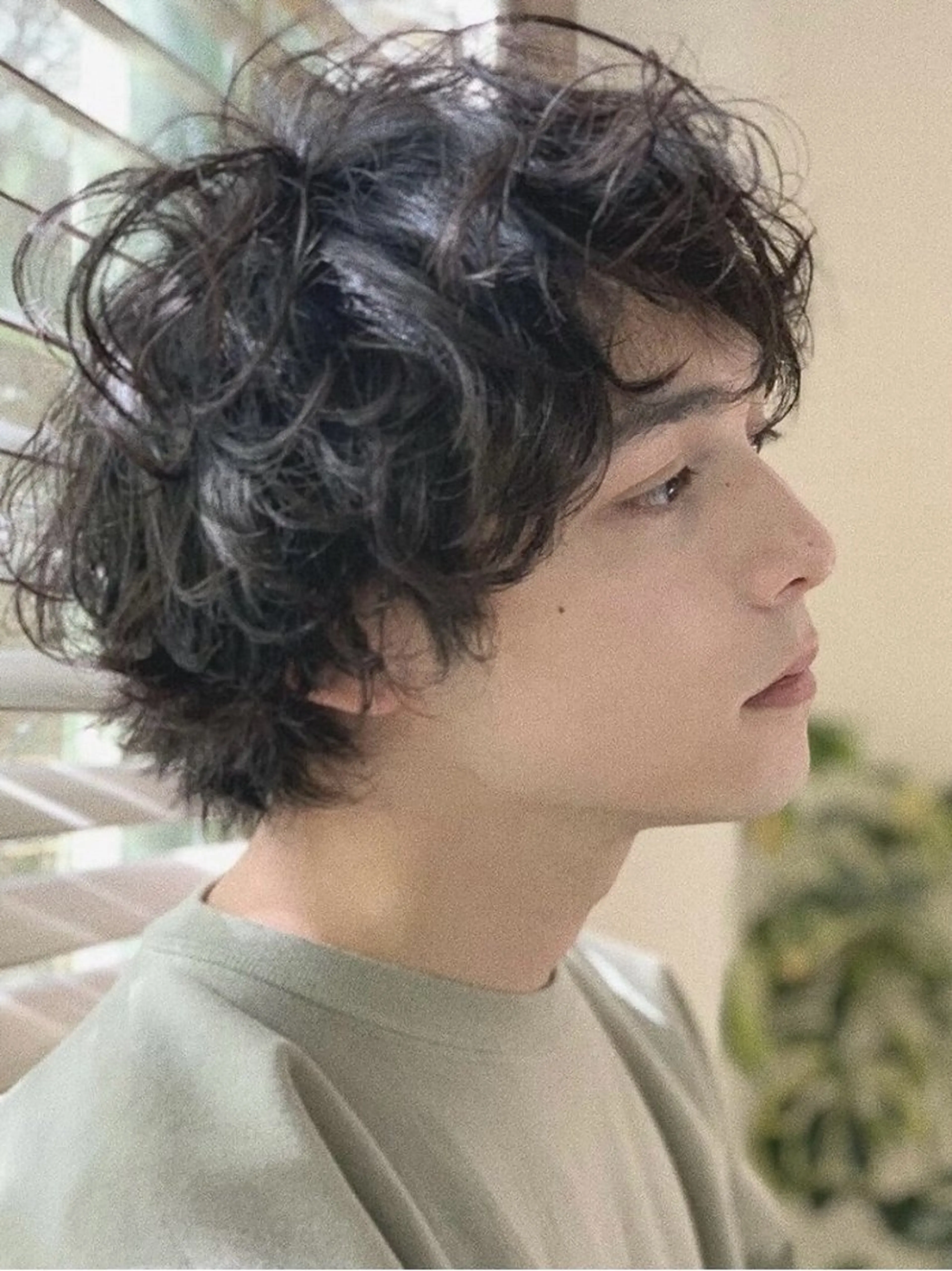 パーマ メンズ 赤木蓮/メンズ特化 パーマ/ハイトーンのヘアスタイル