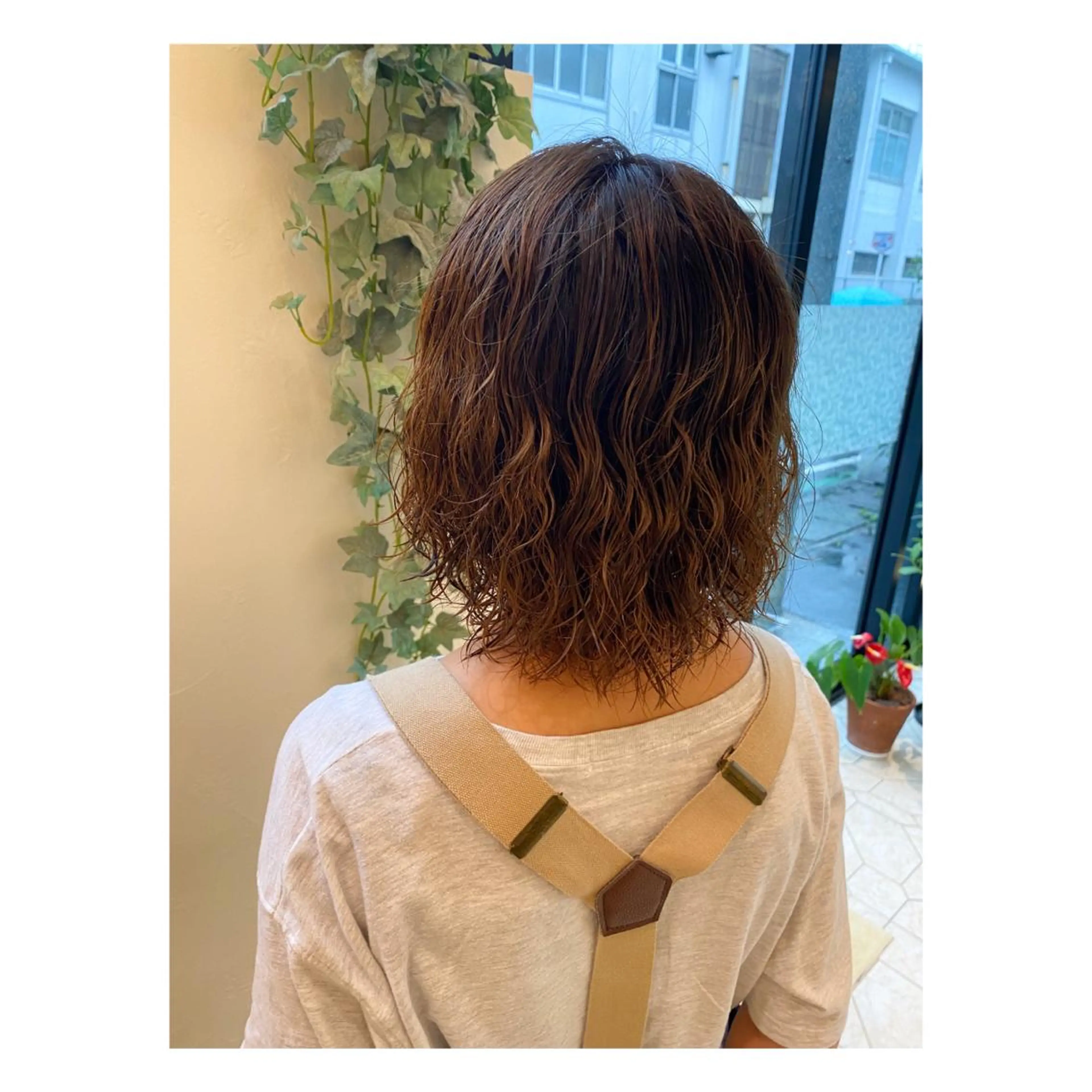 セミロング パーマ カット パーマ 菊池大一 溝の口パーマのヘアスタイル