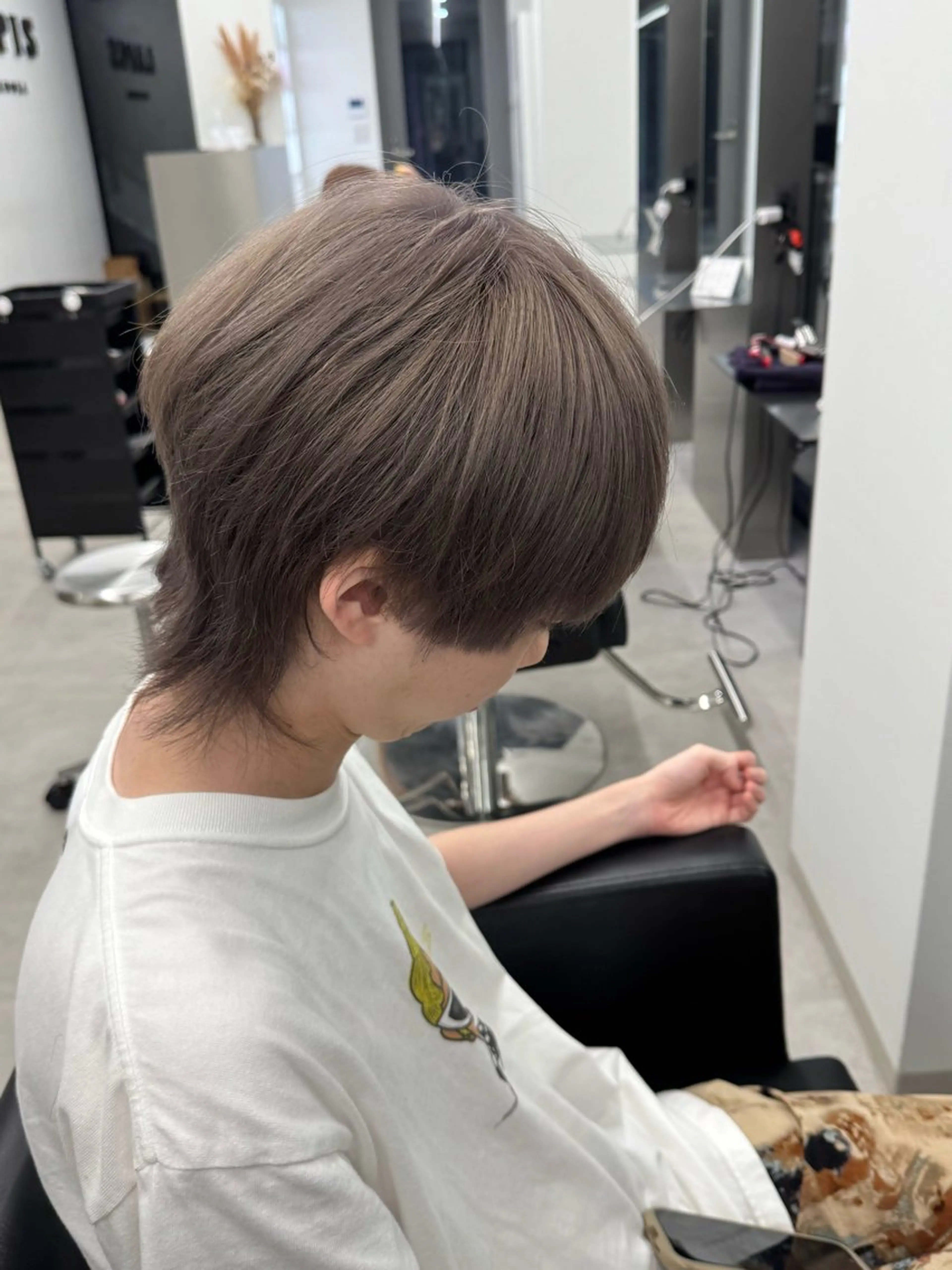 カラー メンズ メンズブリーチ ブリーチ グレージュ エクステ/透明感 韓国ヘア/KENTAのヘアスタイル