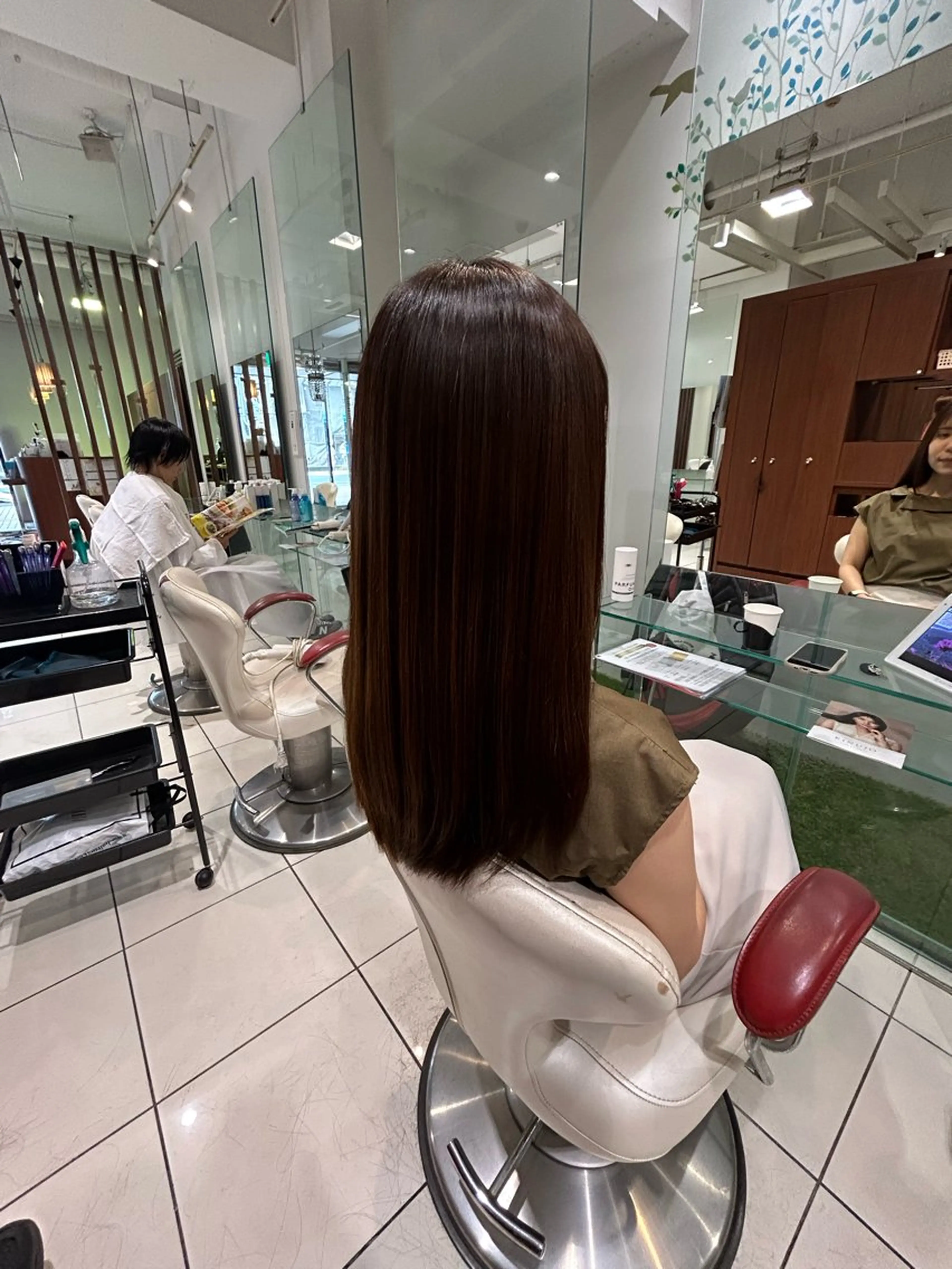 ロング 縮毛矯正 田邉 知樹のヘアスタイル