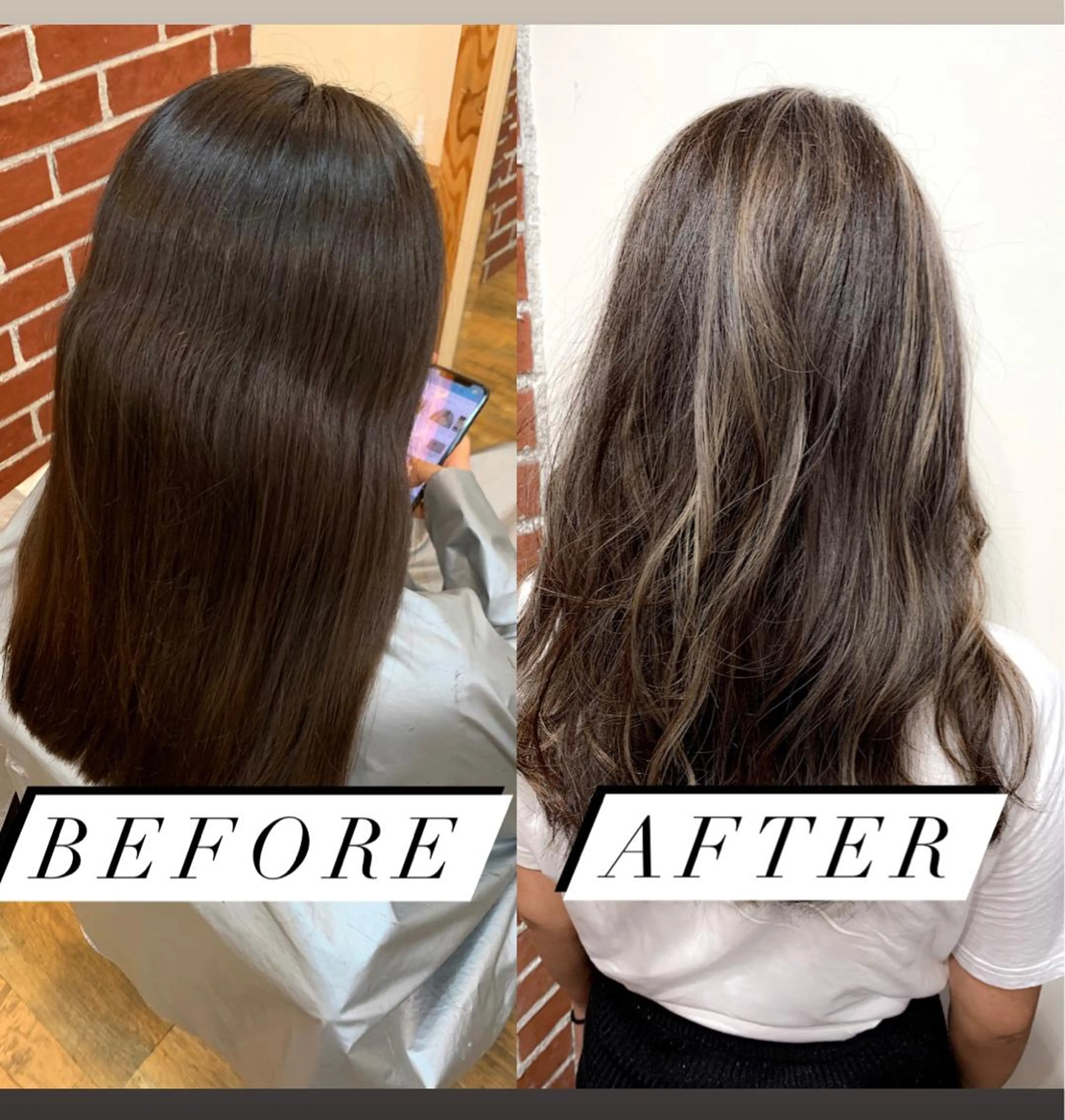 セミロング カラー ヘアカラー トリートメント 岡崎勇人/レイヤー/ 韓国/ケラチンTRのヘアスタイル