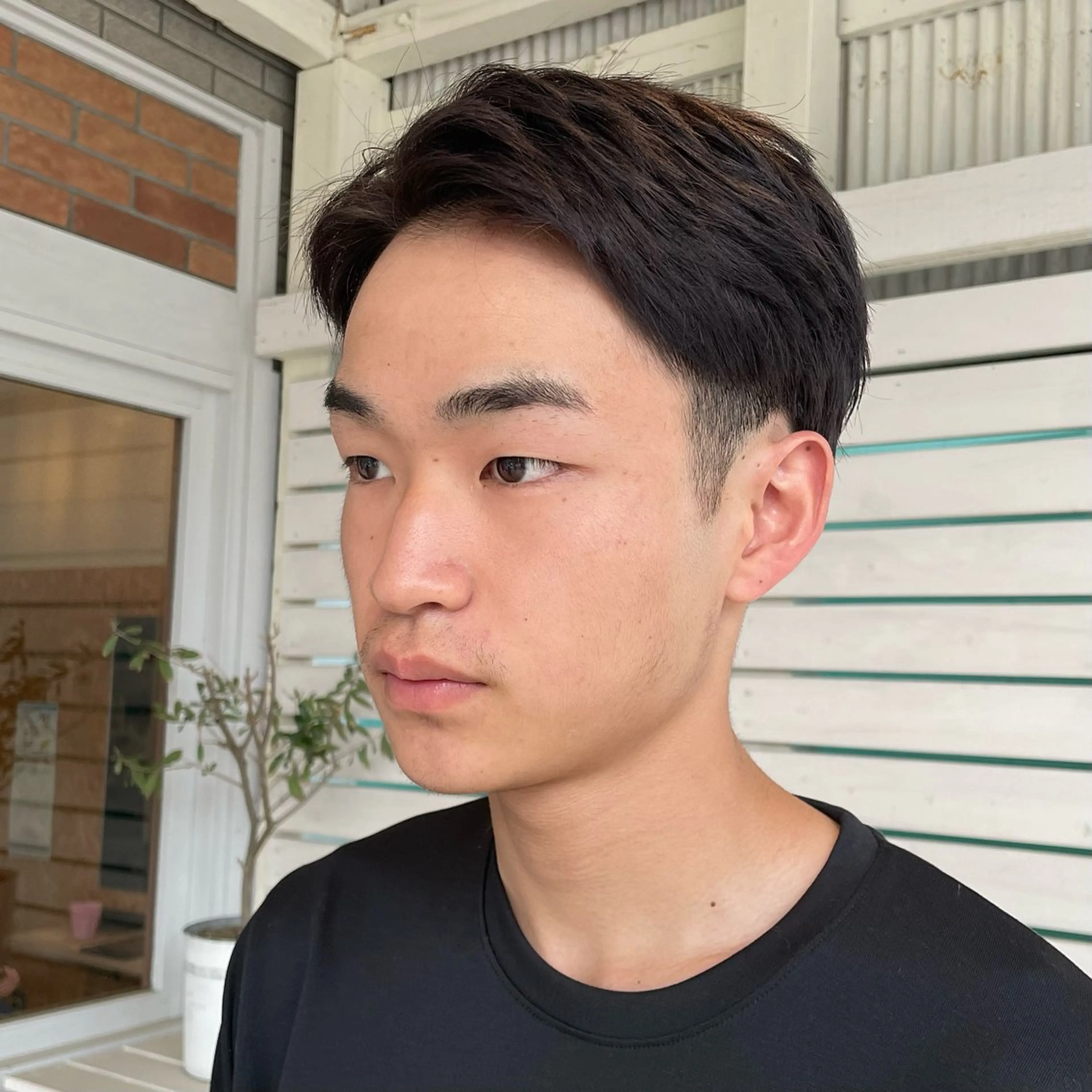 メンズ 七三 刈り上げ FRANK所属・こいけ みきののヘアスタイル