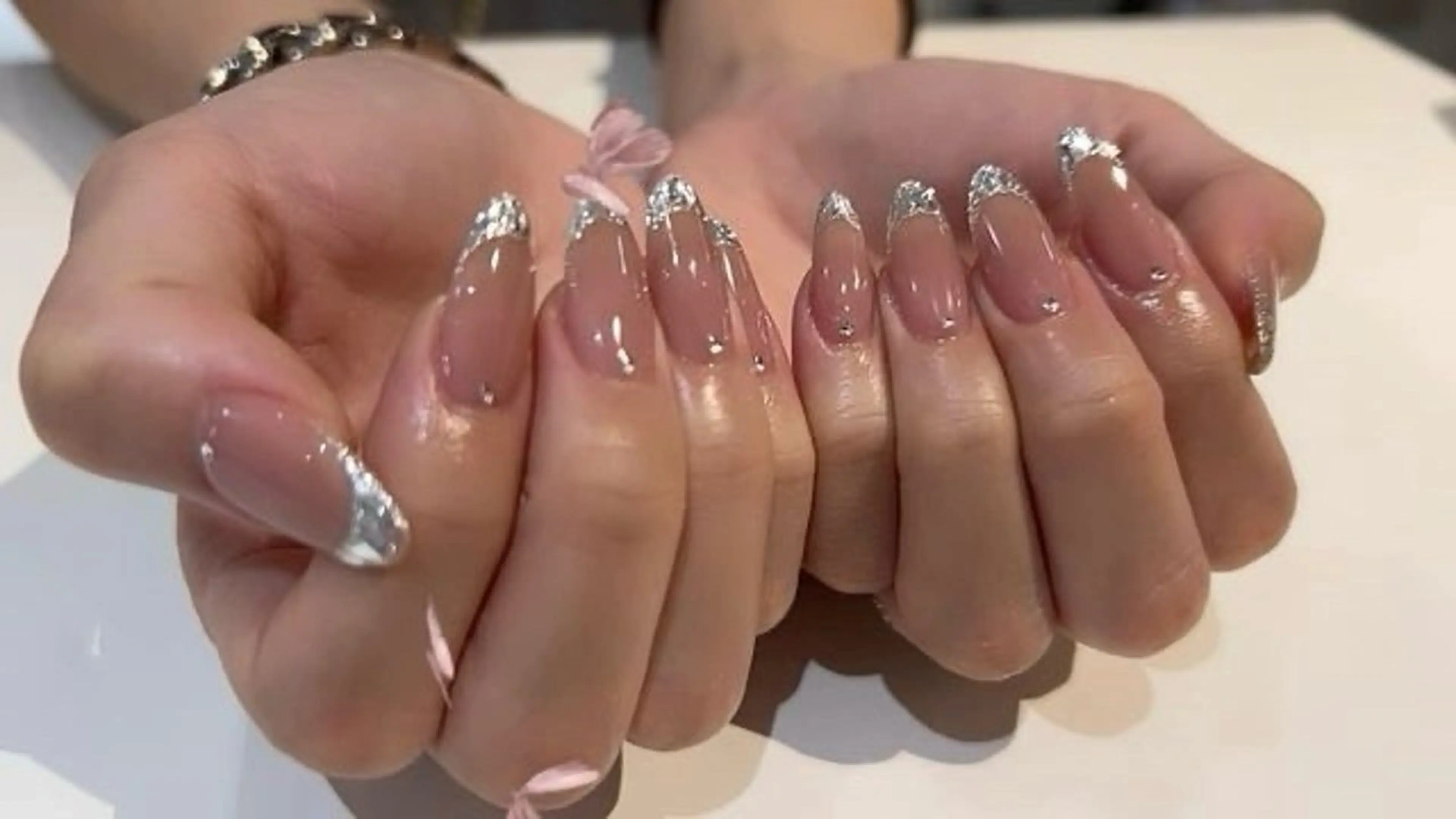 ネイル アートネイル 成人式 フレンチネイル ジェルネイル ニュアンスネイル ハンドネイル Belle nail salonのネイルデザイン