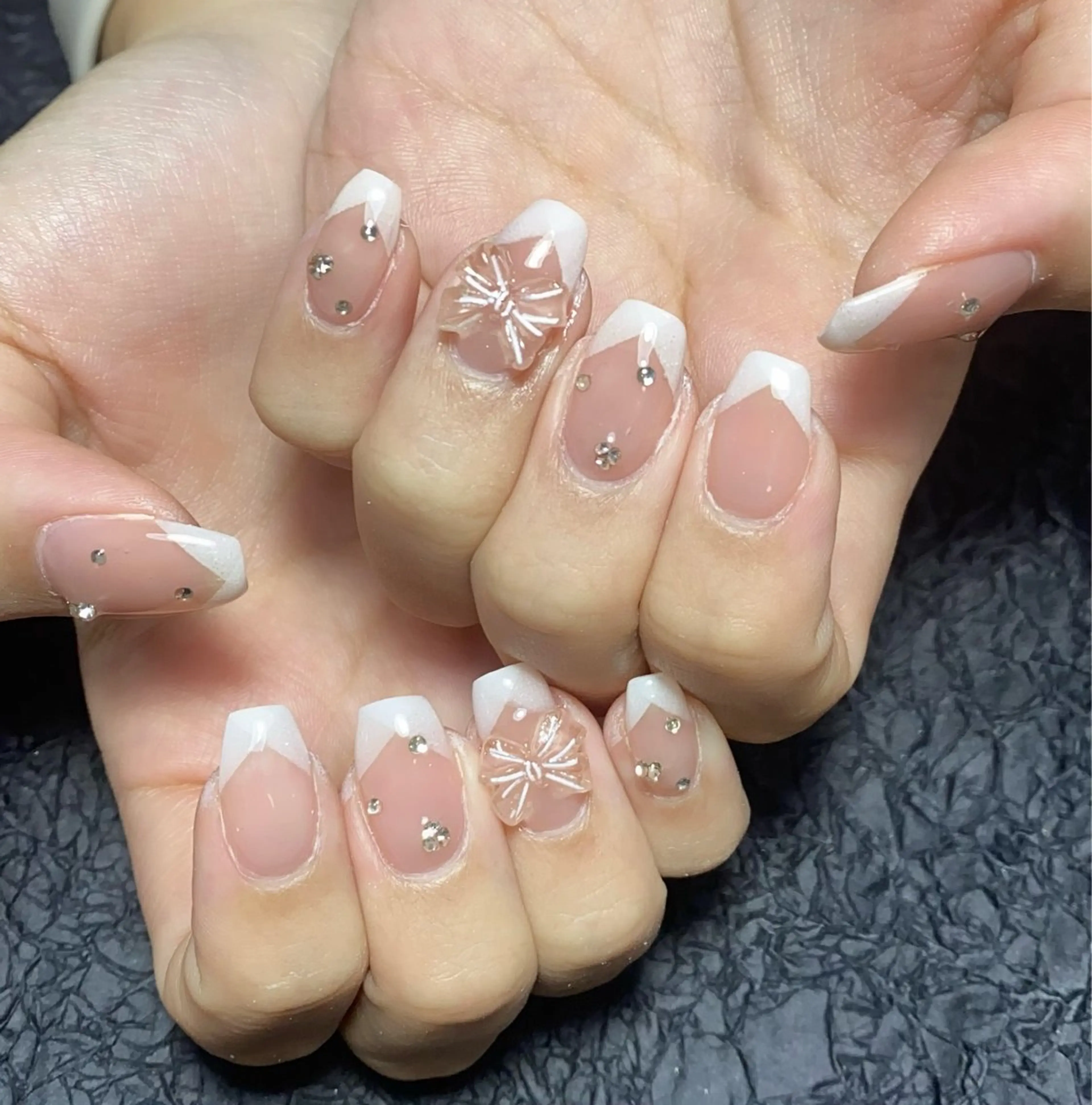 ネイル アートネイル フレンチネイル ジェルネイル グラデーション 韓国ネイル Nail Salon kihi大塚店のネイルデザイン