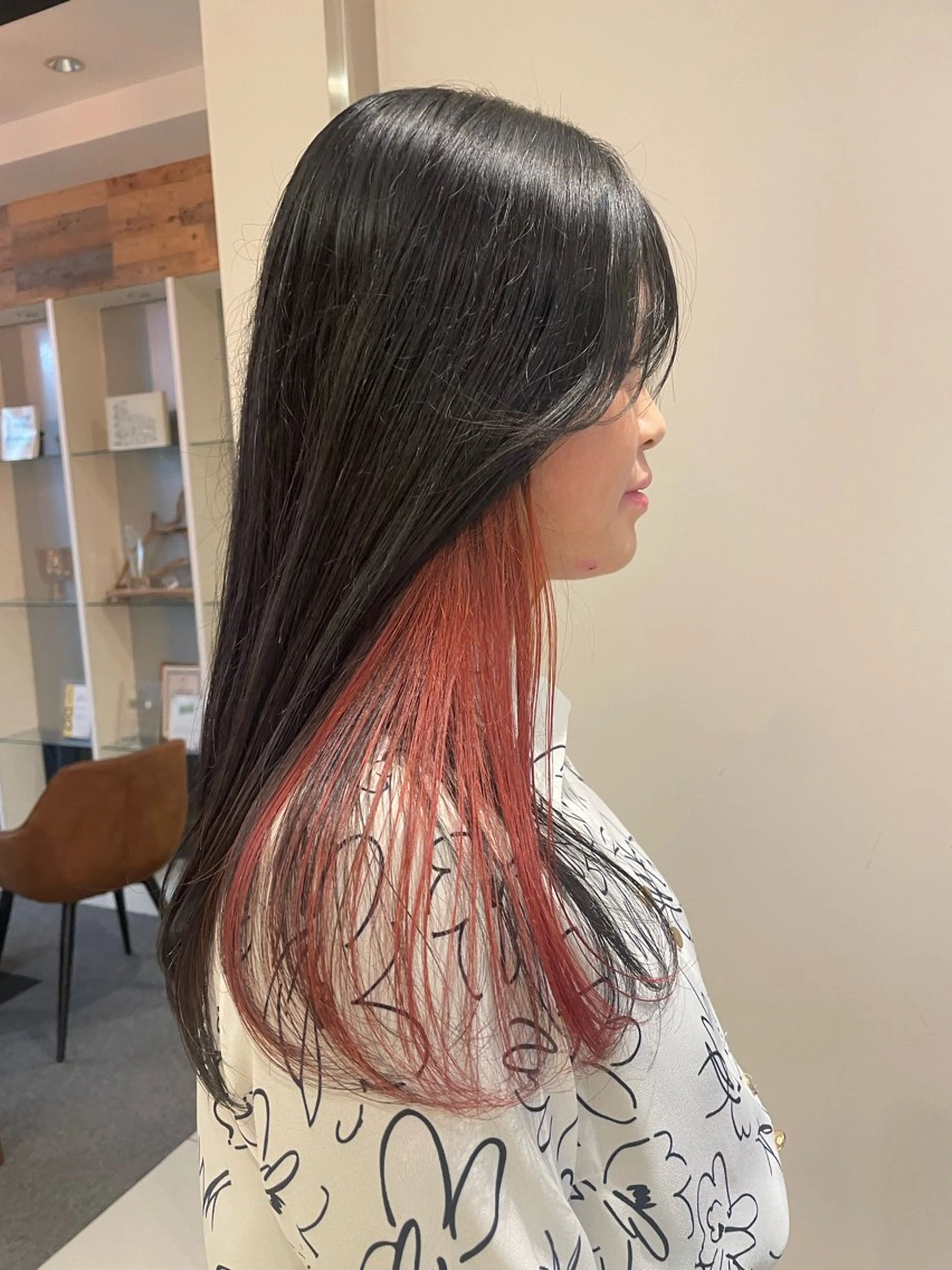 ロング カラー インナーカラー ハイトーン/ 髪質改善/ヒロタリカのヘアスタイル