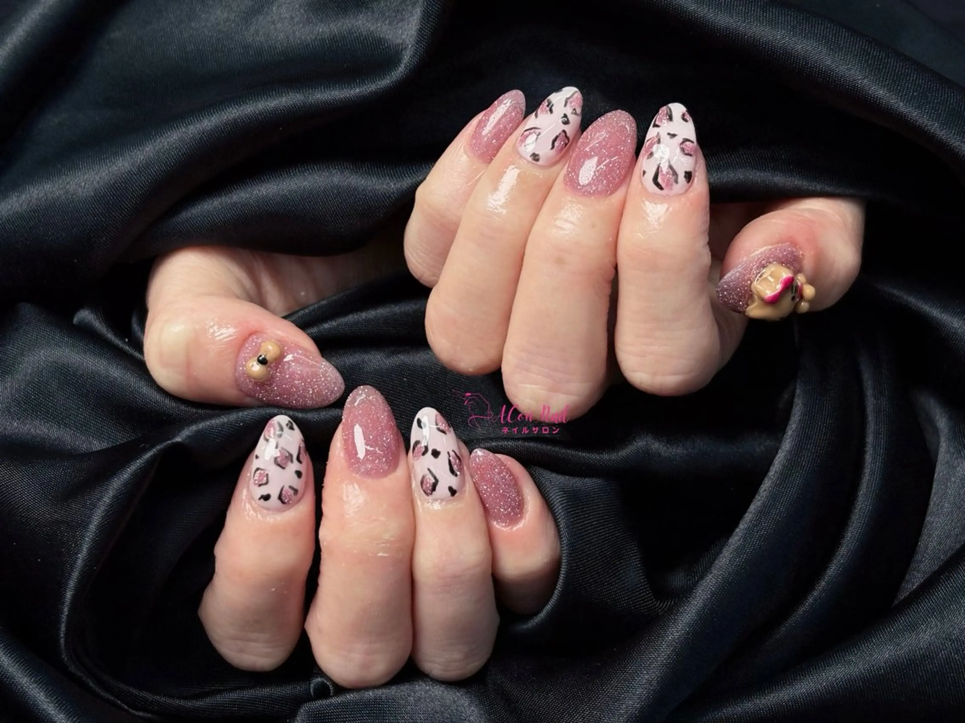 ネイル 桜ネイル 長さ出し フラワーネイル フレンチネイル ジェルネイル ハンドネイル AConNailSalon所属・ACon NailSalonのネイルデザイン