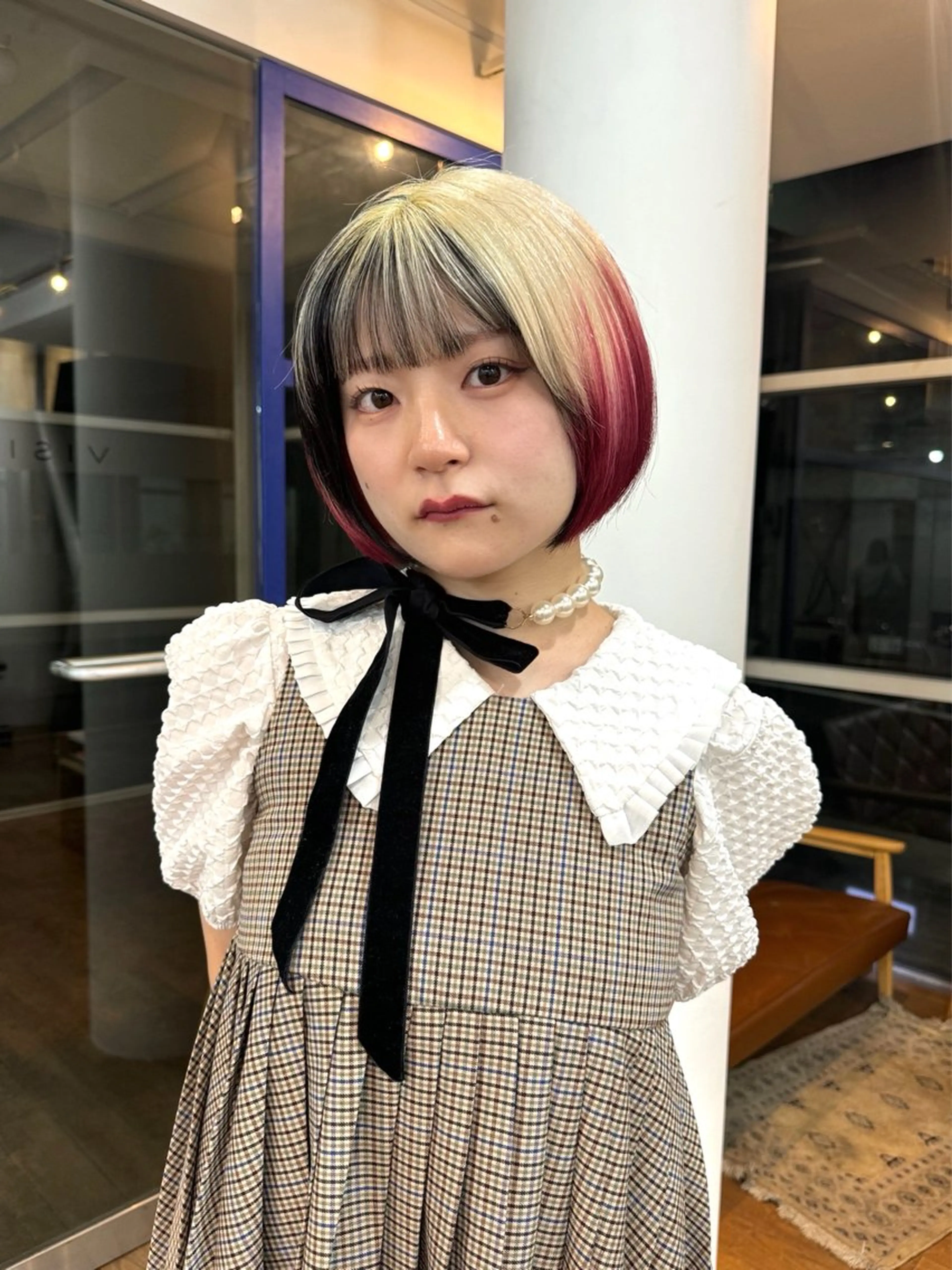 ミディアム カラー 🌻名古屋🌻 🫧ハイトーン🫧のヘアスタイル