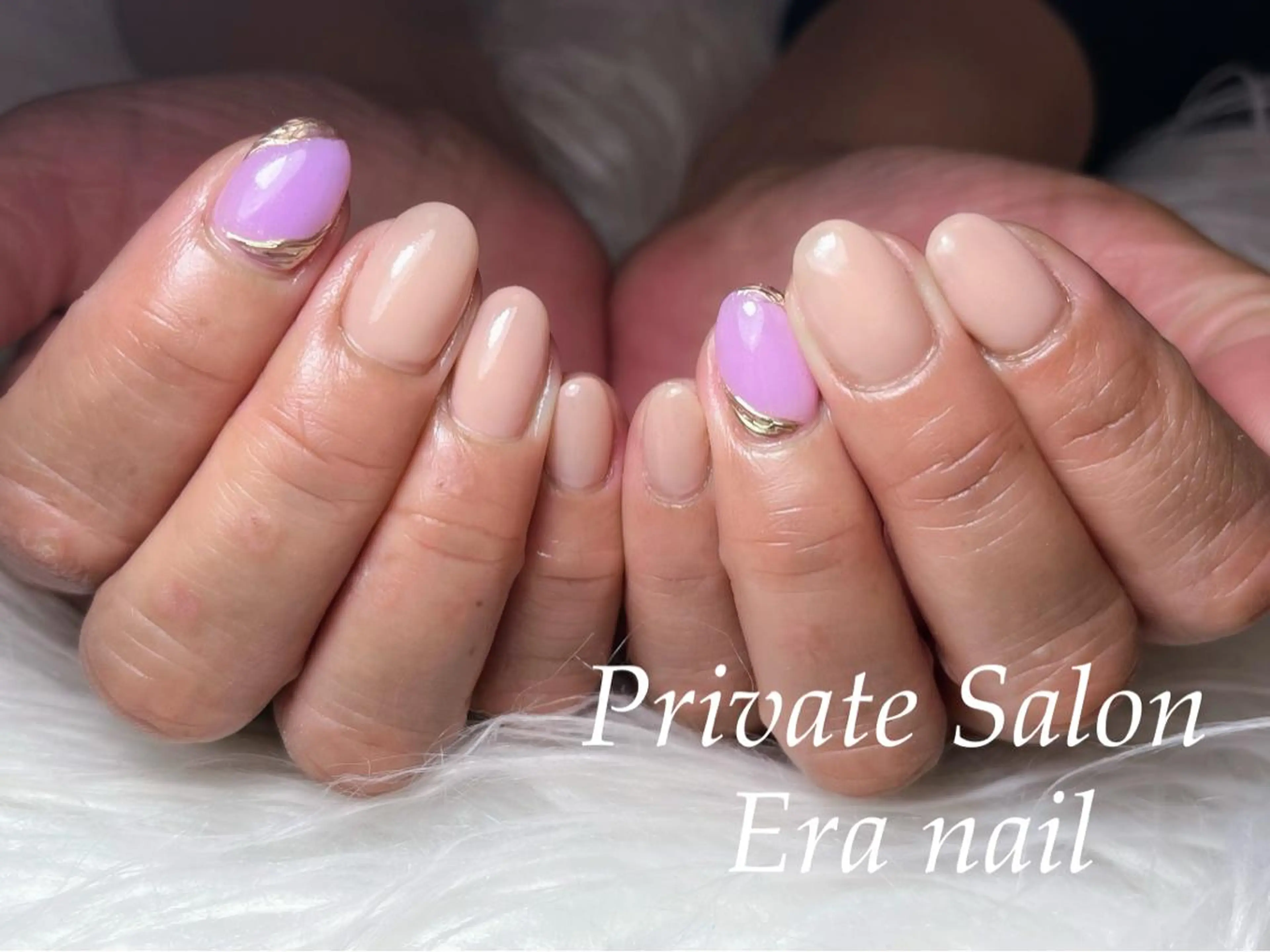 ネイル ミラーネイル ワンカラーネイル ハンドネイル Era nailのネイルデザイン