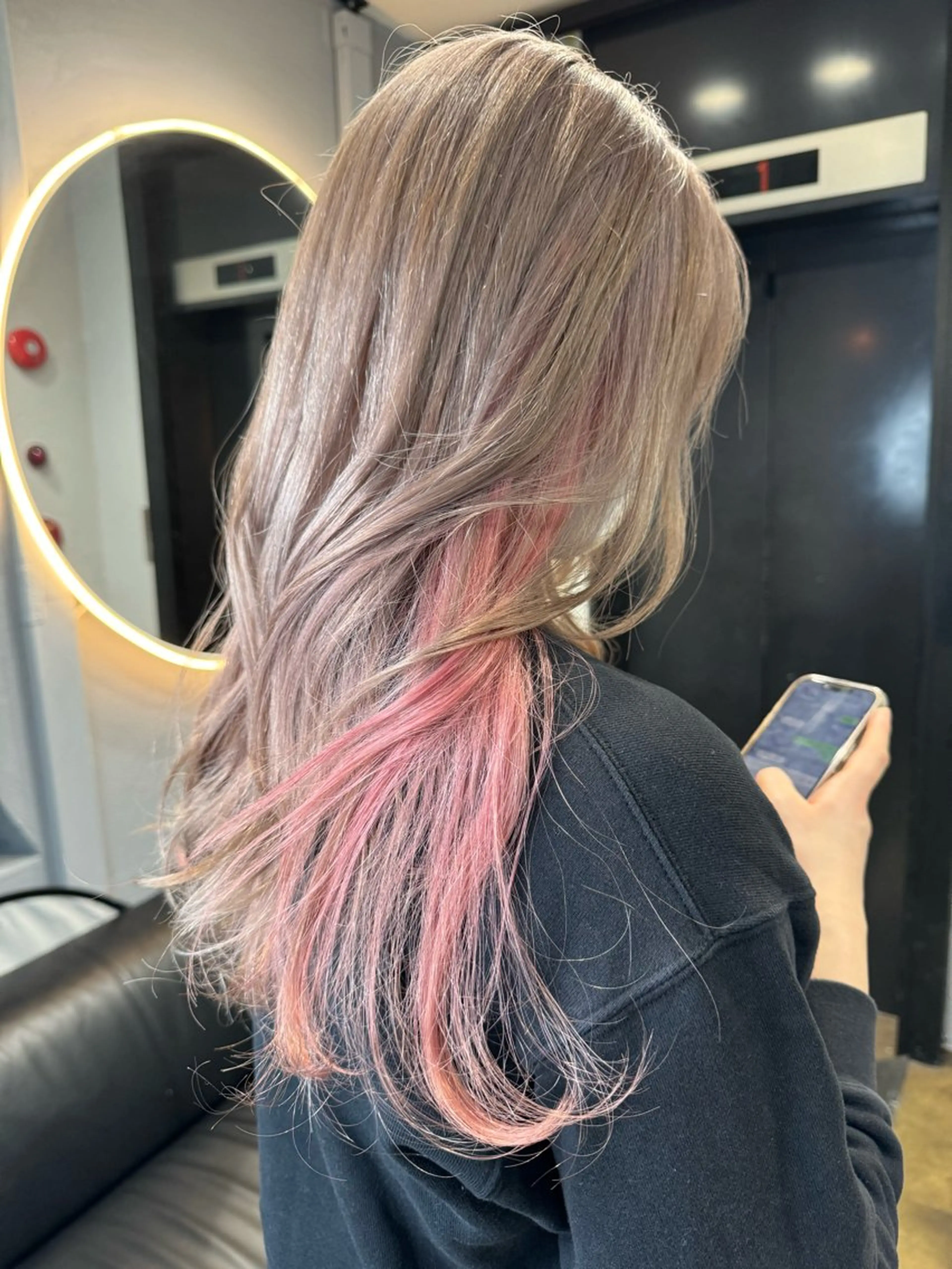 セミロング カラー dao/ミルクティー /ブラウン/ブロンドのヘアスタイル