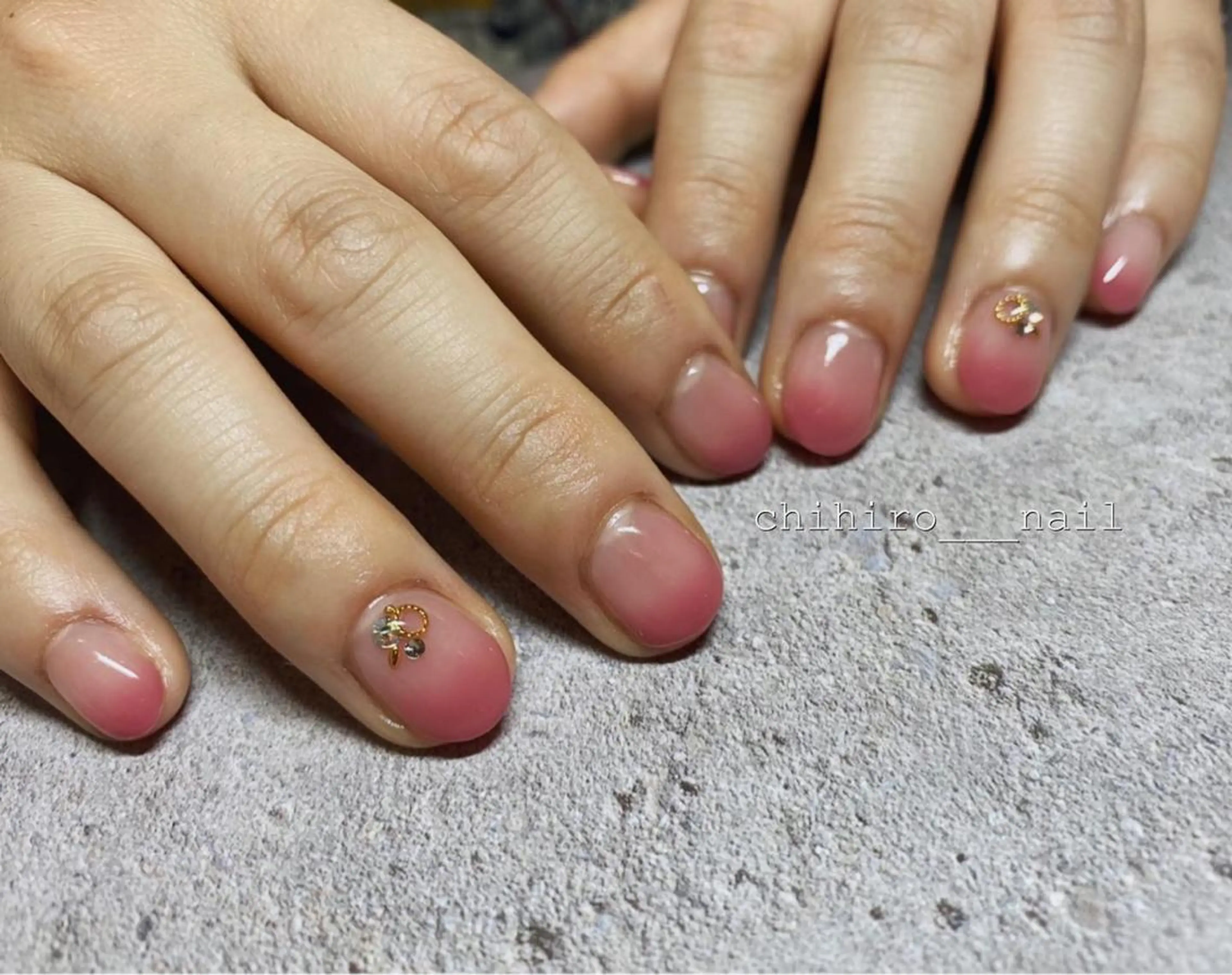 ショート カラー ネイル アートネイル フレンチネイル ジェルネイル 氷ネイル・うるうるネイル マグネットネイル ハンドネイル beauty salon ma'am所属・chihiro 小路ネイルのネイルデザイン