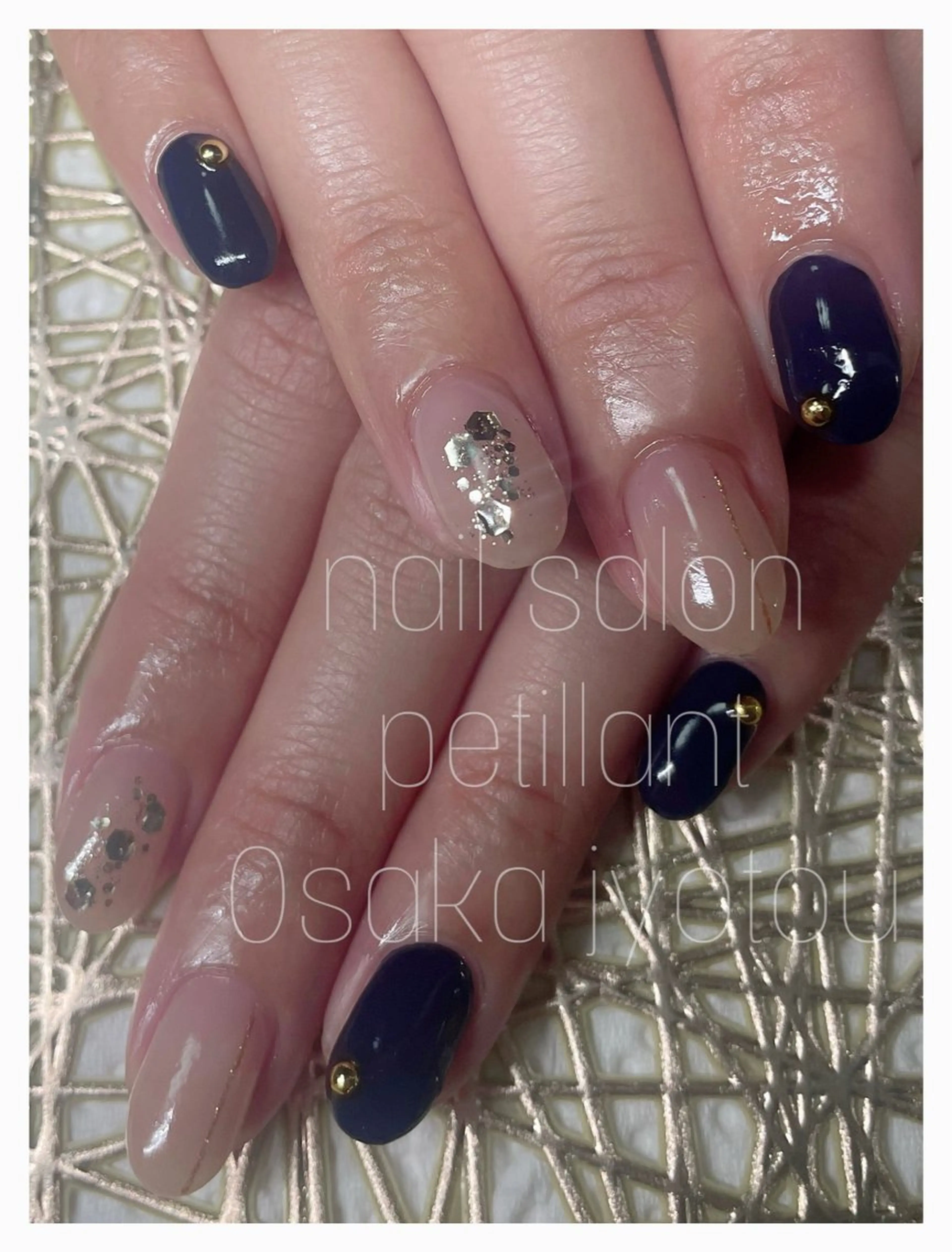 ネイル ネイビー petillant所属・nail salon petillantのネイルデザイン