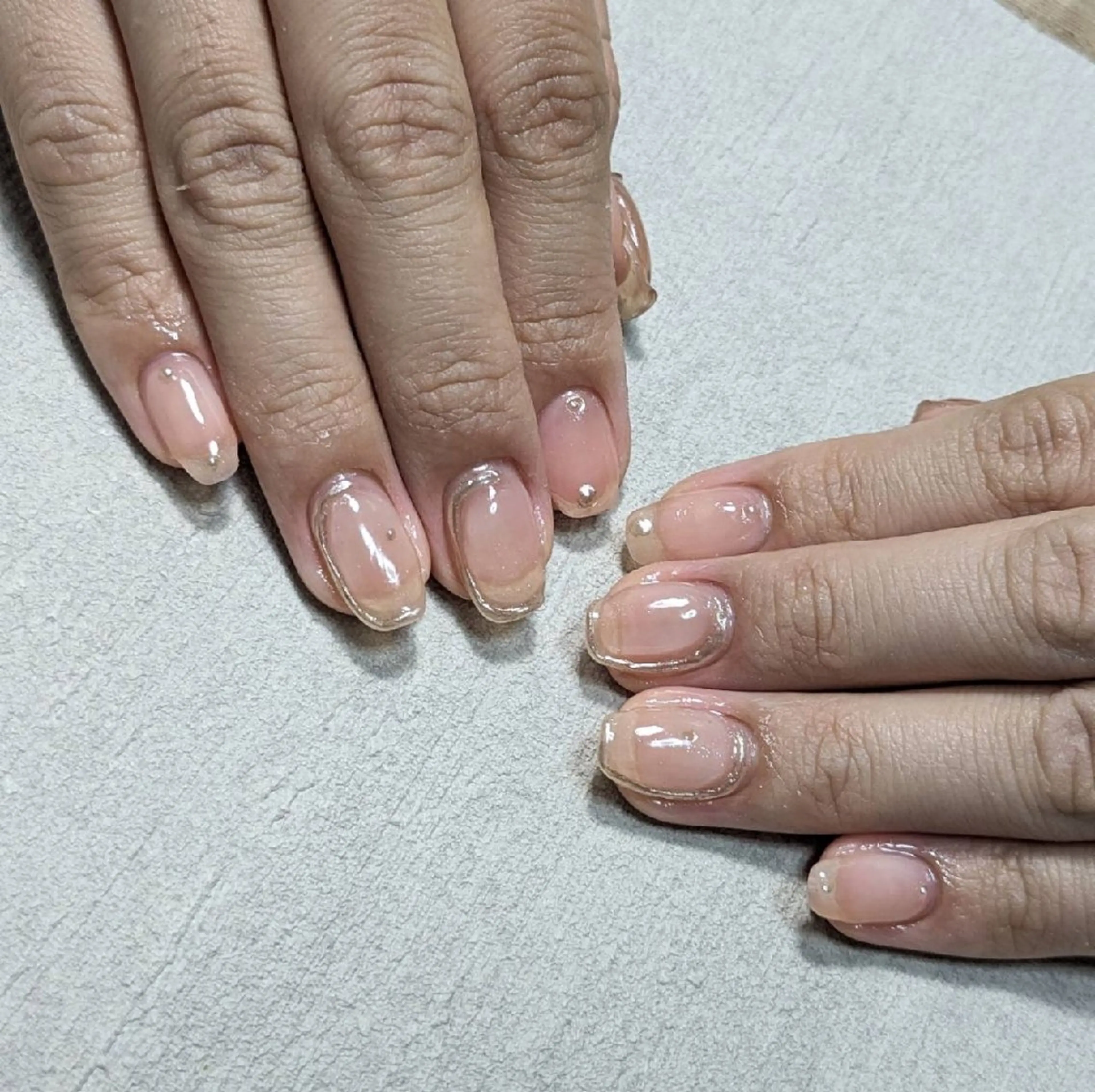 ネイル ミラーネイル ハンドネイル ネイルサロンベルティ .keikoのネイルデザイン