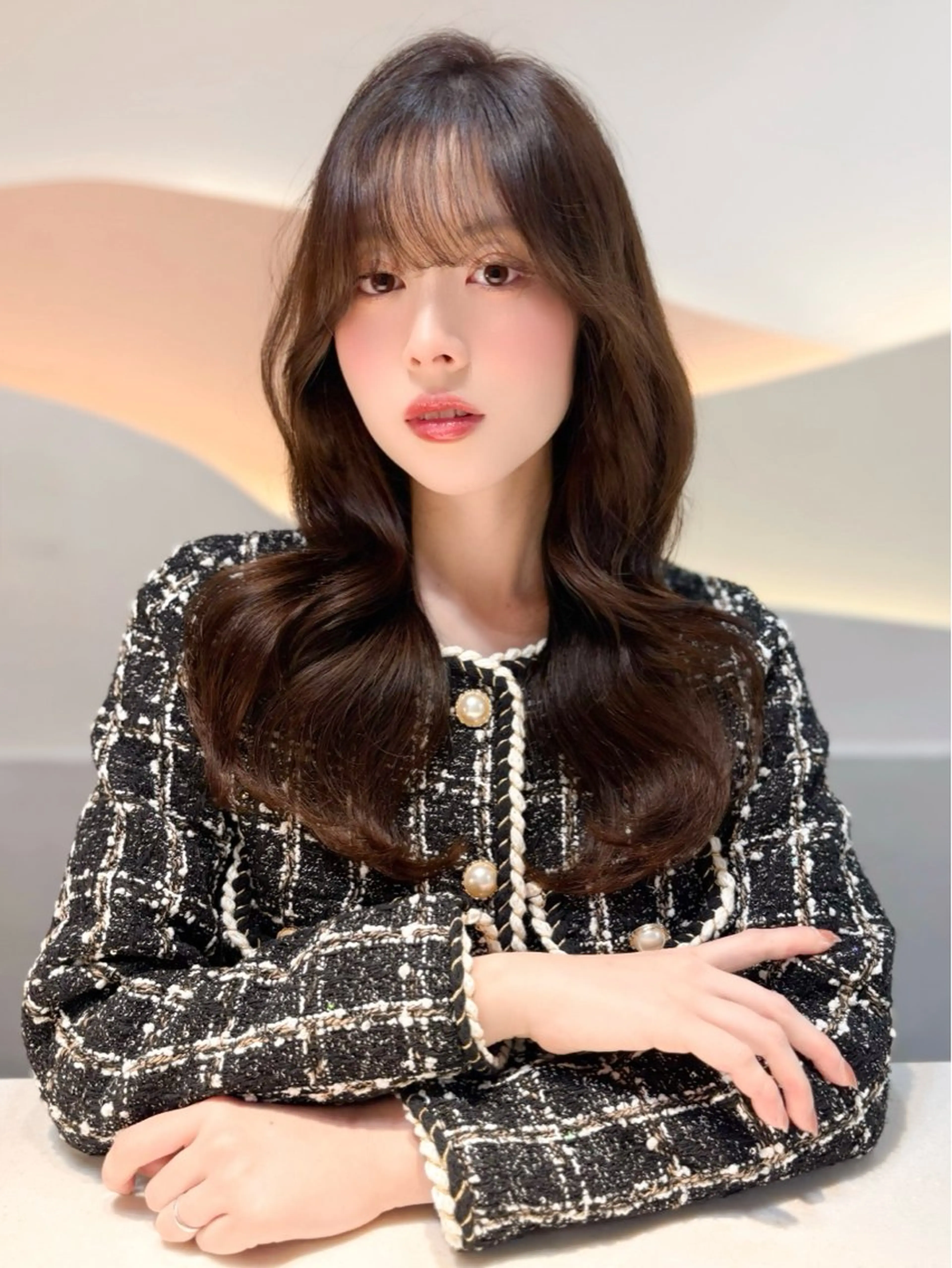 ロング カラー ヘアカラー miku🧸 ／韓国艶髪のヘアスタイル