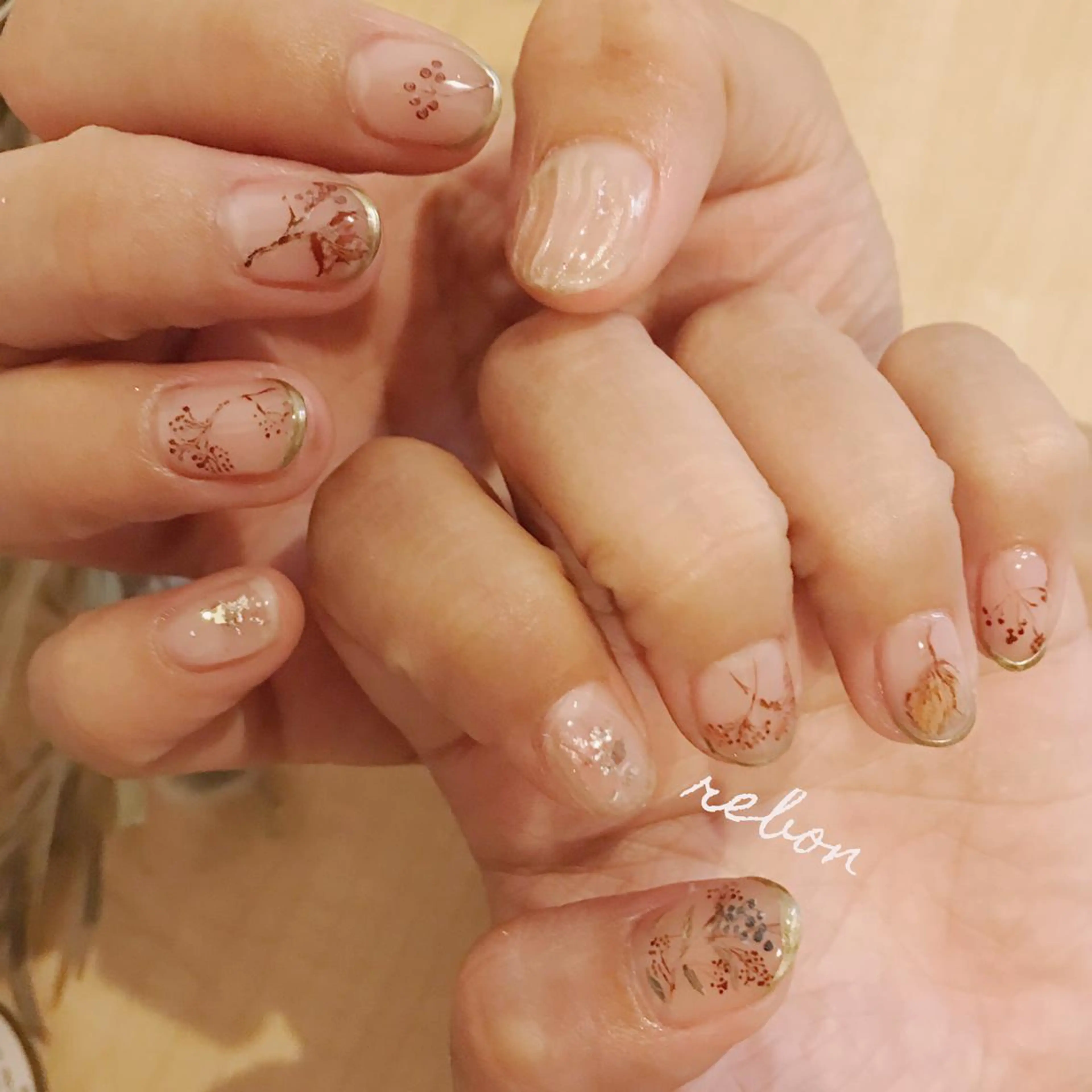 ネイル ハンドネイル フットネイル rebon＊ natsukiのネイルデザイン