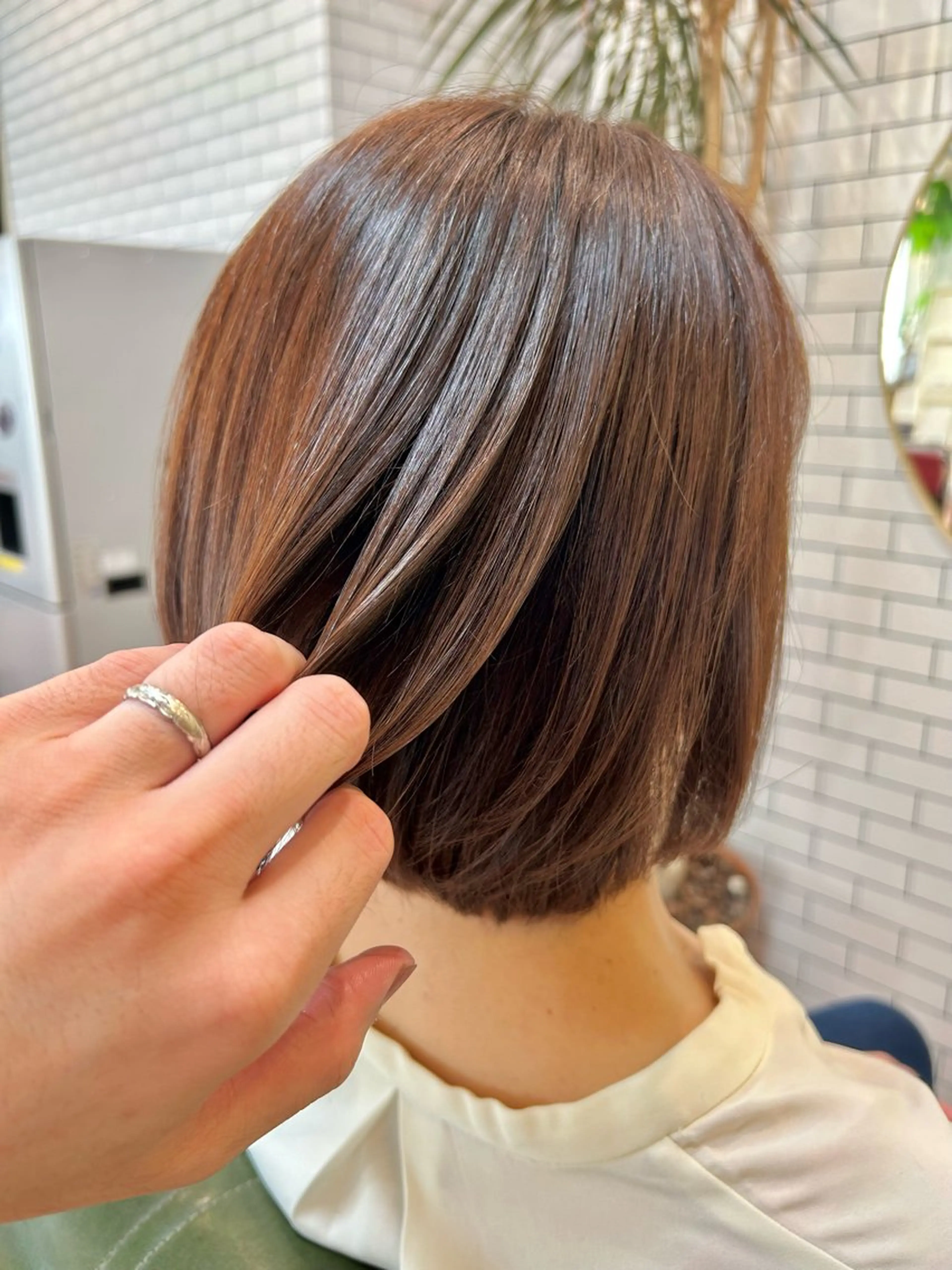 ショート カラー ヘアカラー トリートメント 石井 佑樹のヘアスタイル