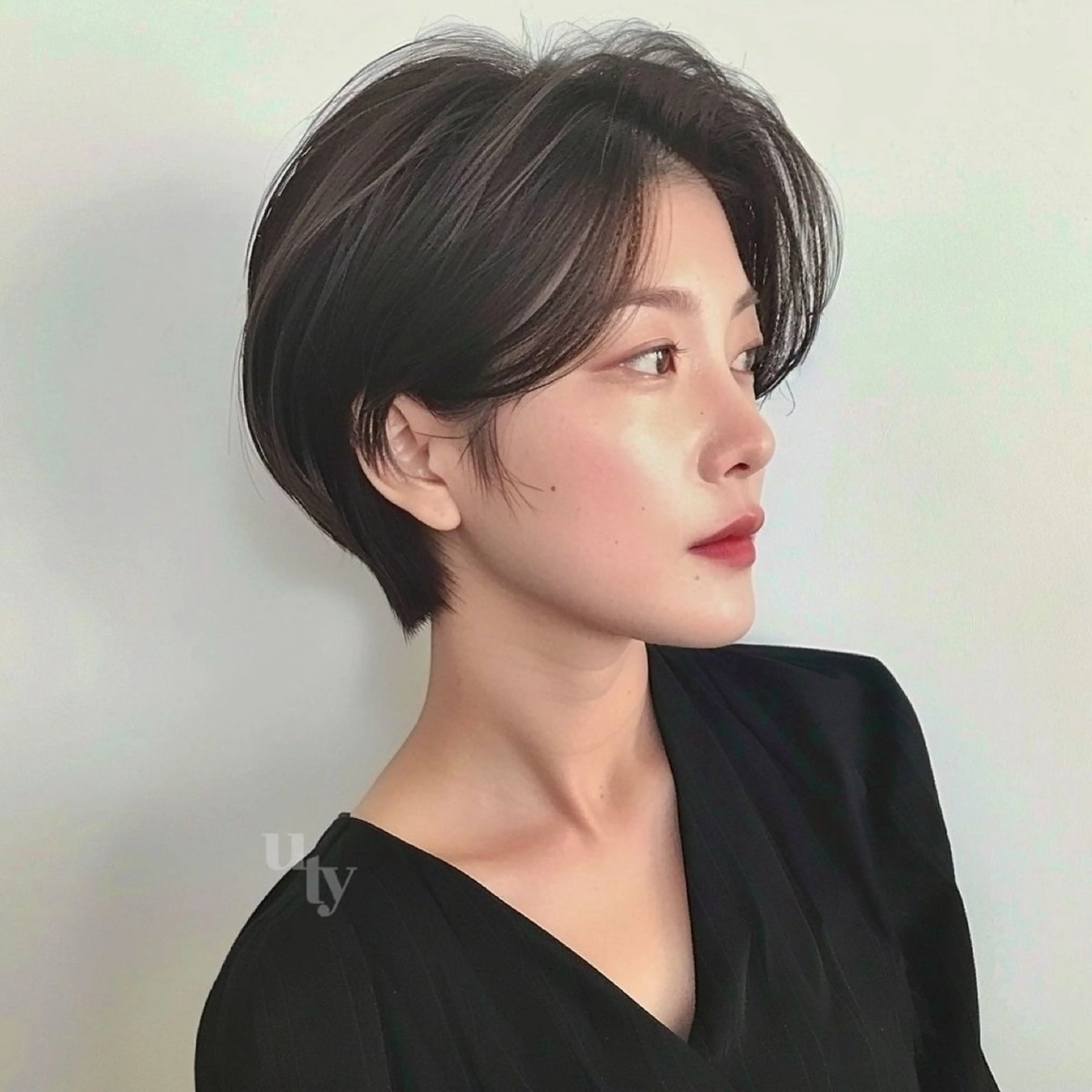 ショート カラー カット ヘアカラー トリートメント 表参道/赤み無し 透明感 colorのヘアスタイル