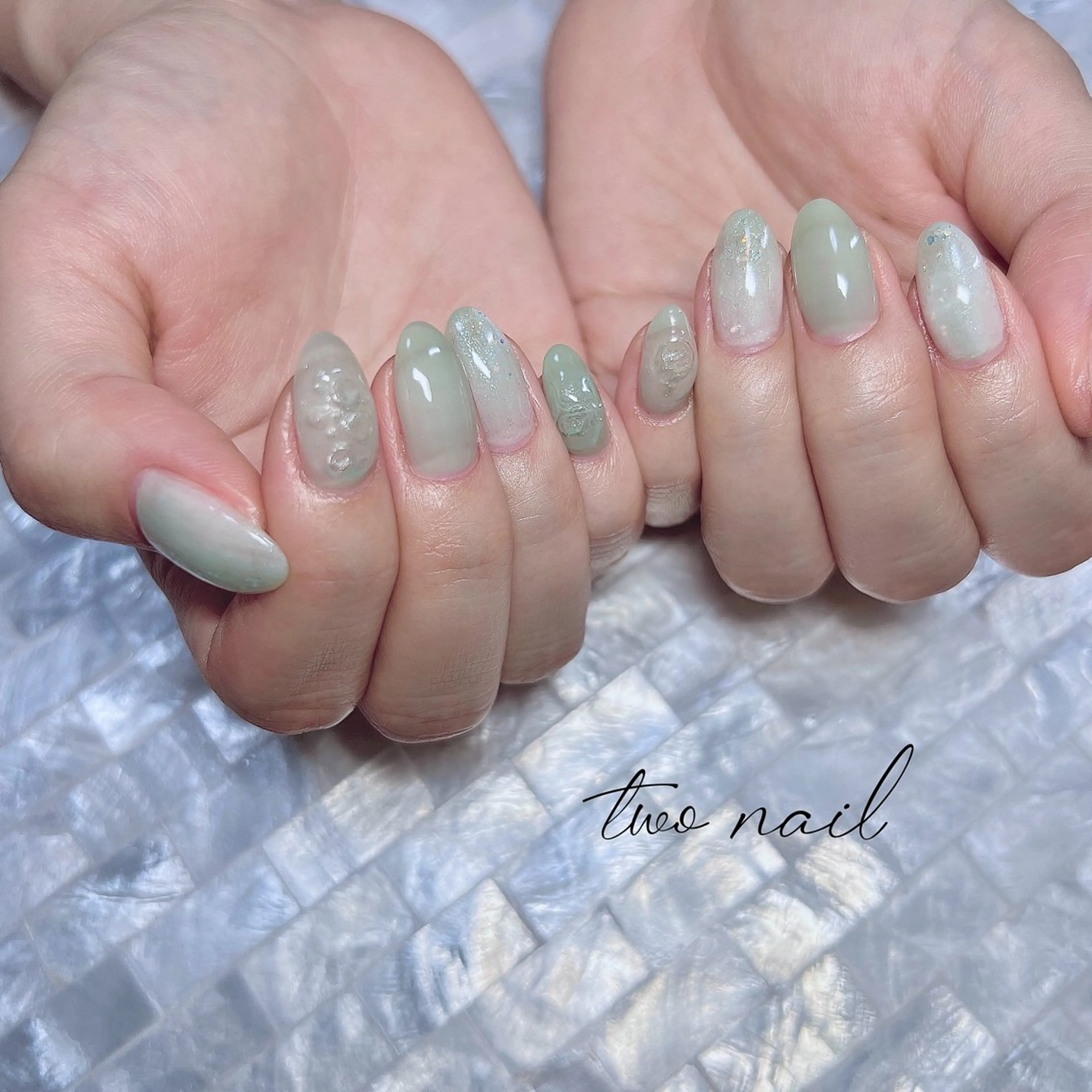 ネイル アートネイル フットネイル ハート ニュアンスネイル オフィスネイル ハンドネイル two nailのネイルデザイン