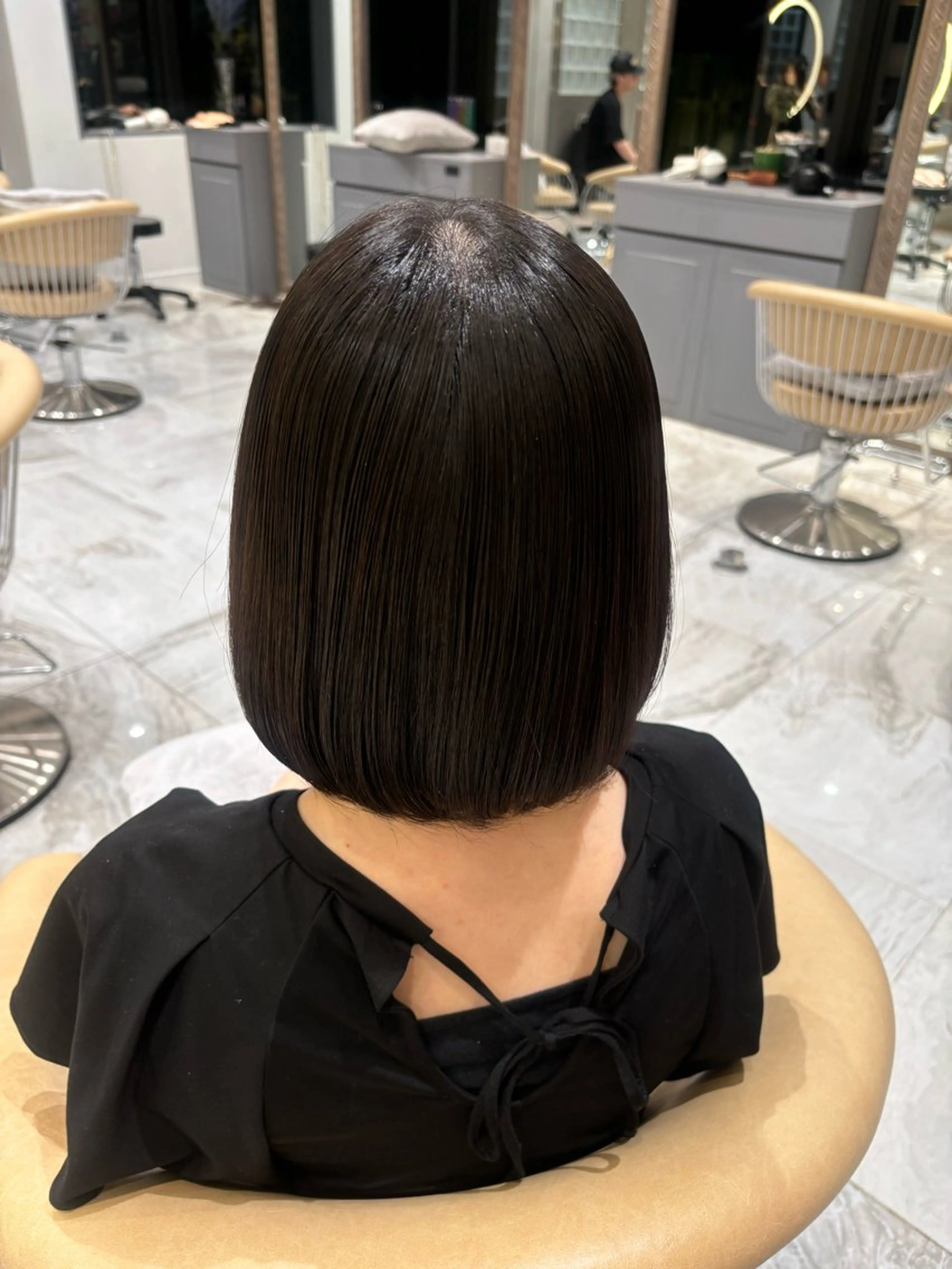 ショート ボブ 縮毛矯正 透明感カラー/艶髪 髪質改善/ayariのヘアスタイル