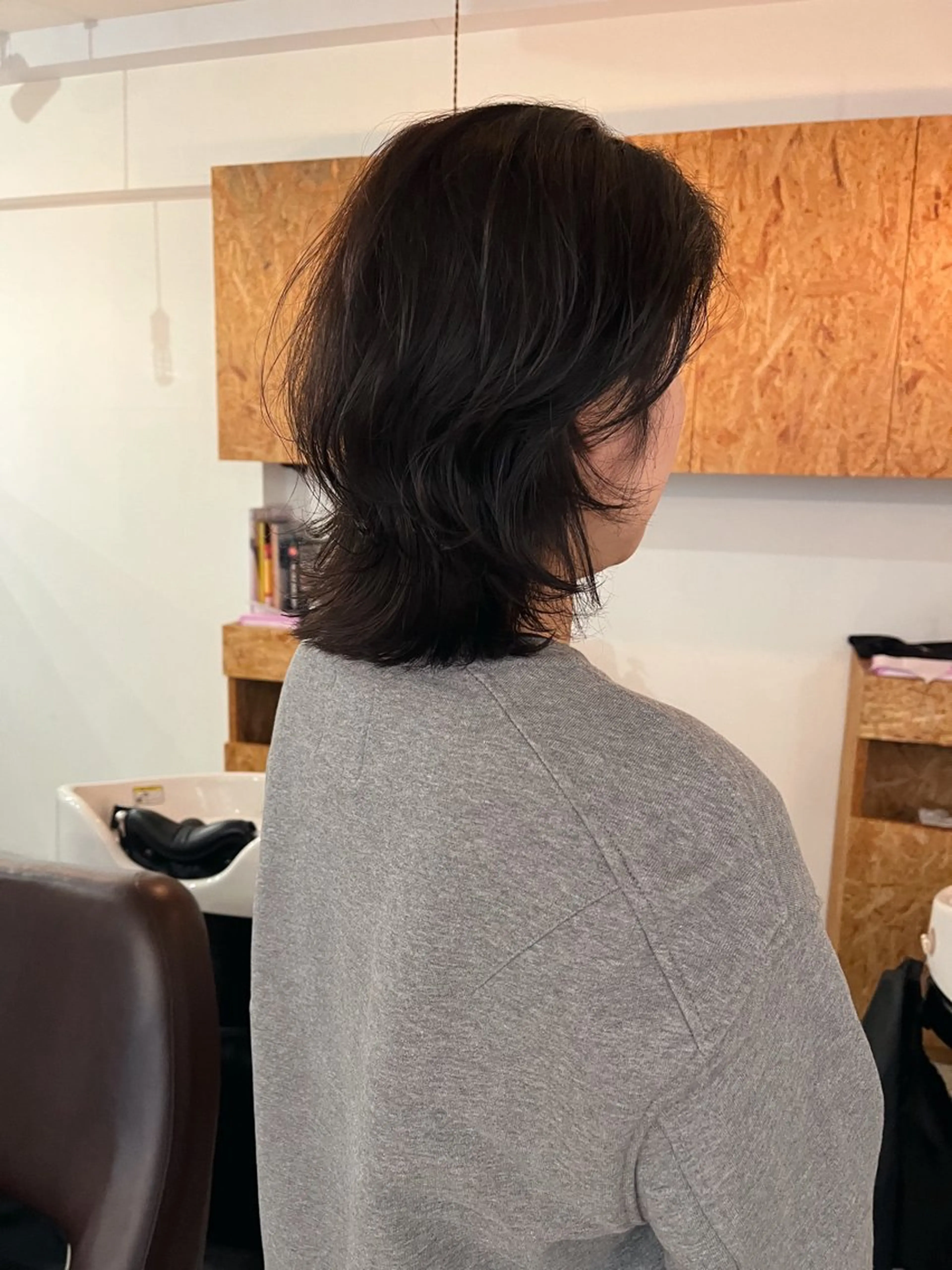 ミディアム レイヤーカット ウルフカット 暖色/パーマ 🌼クニトウメイのヘアスタイル