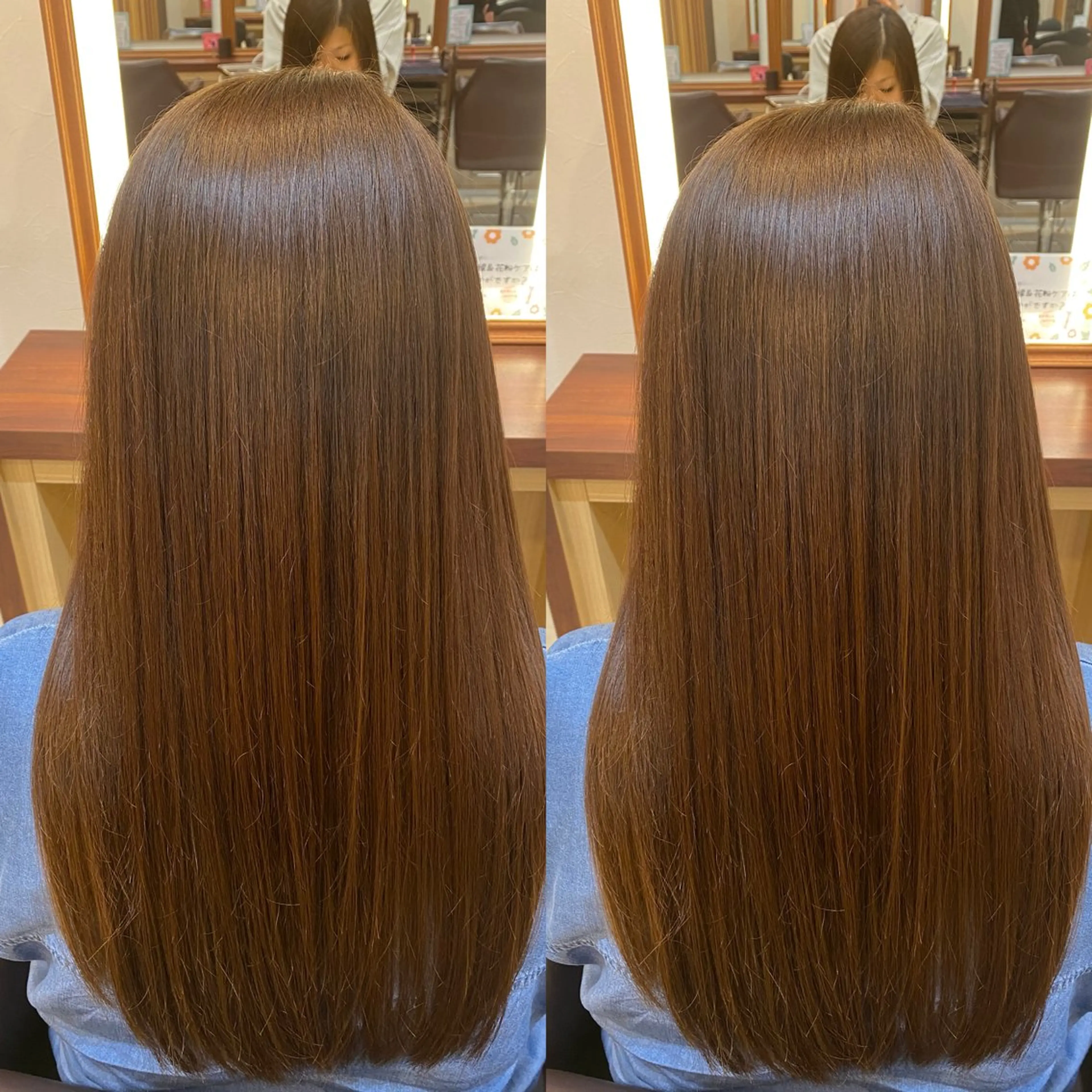 ロング トリートメント オーガニックカラー/ 髪質改善/ボブのヘアスタイル