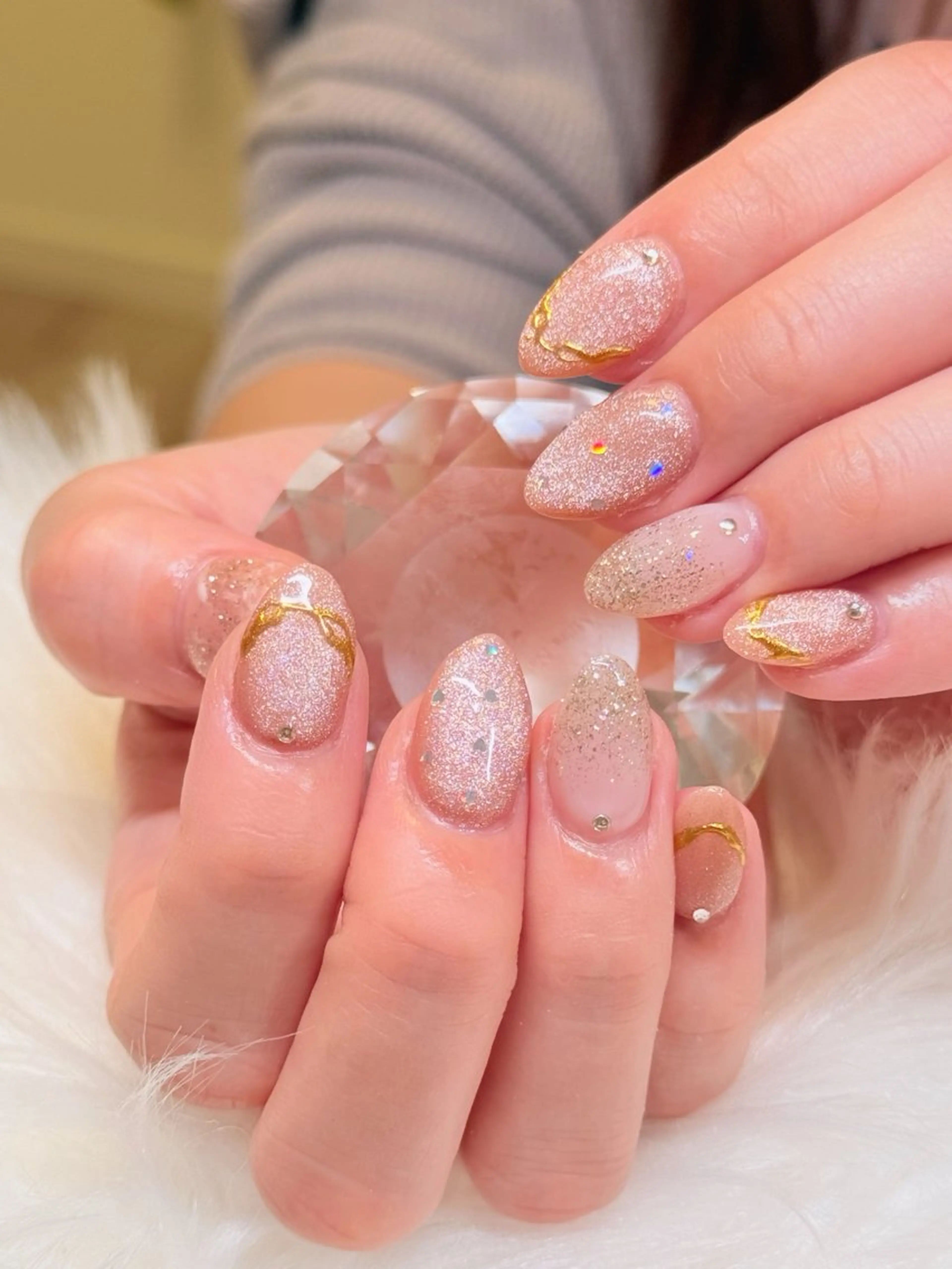 ネイル 長さ出し 持ち込み MIRA NAILROOM SALON所属・MIRA NAILROOMのネイルデザイン