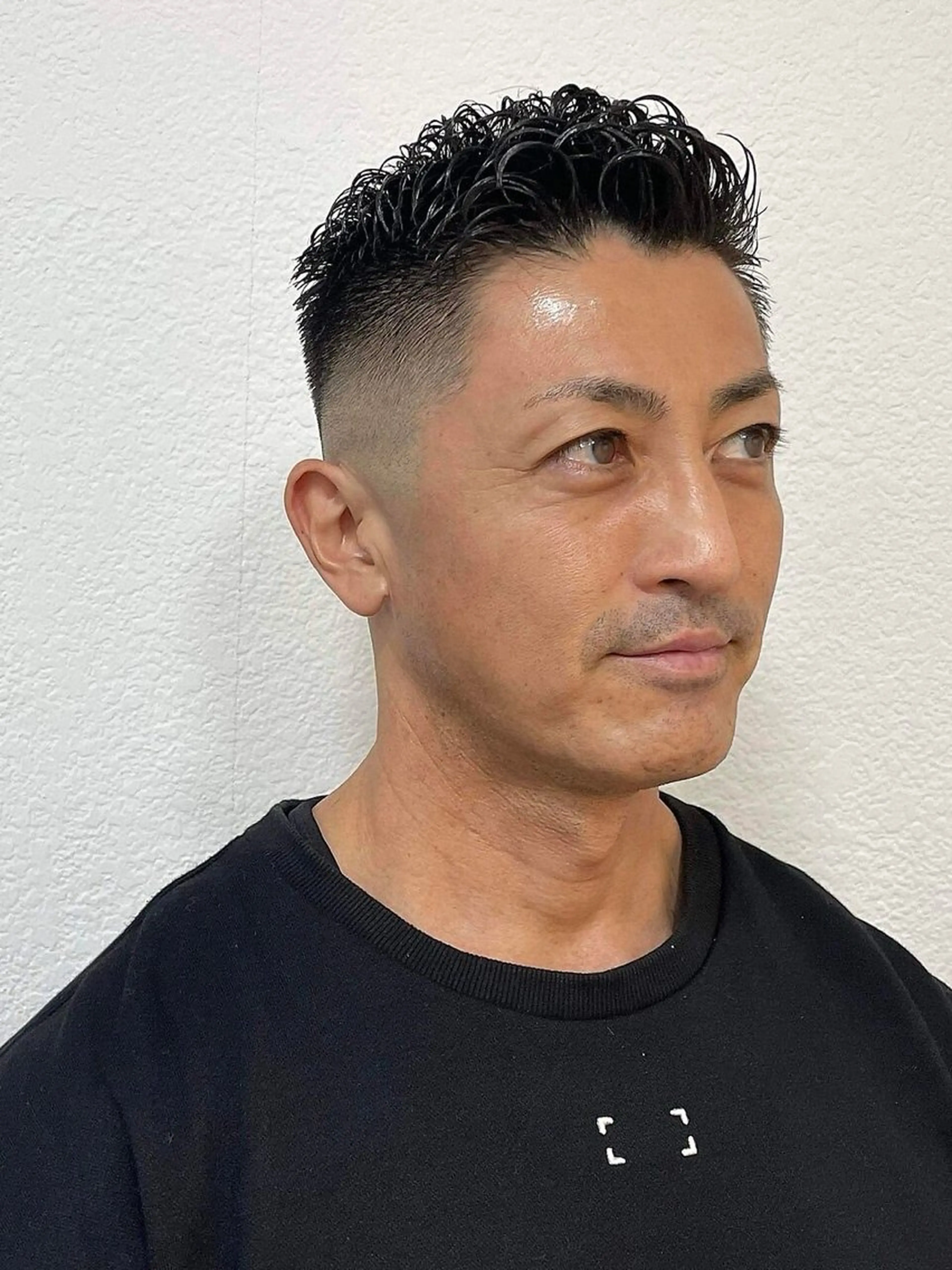 ショート BARBER STYLES 町田店所属・濡れパン緩パンアイロ ンパーマ💈小山のヘアスタイル