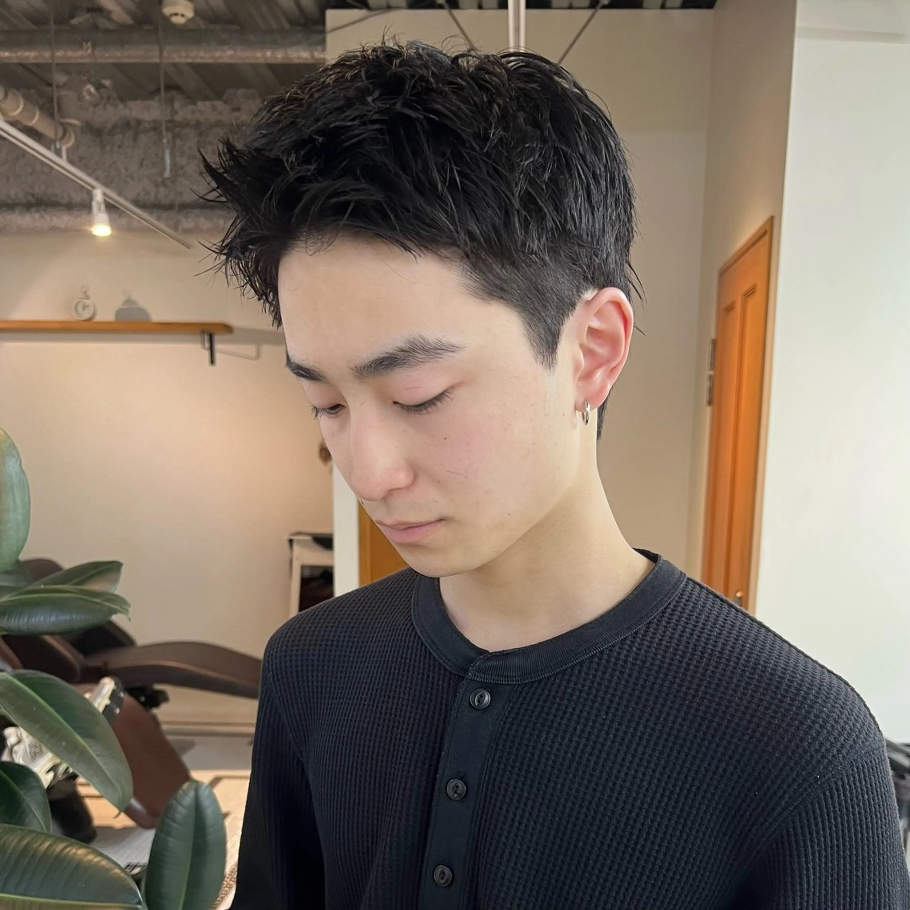 ショート メンズ スパイキーショート ショートヘア カット 大人メンズヘア メンズパーマSHUNのヘアスタイル