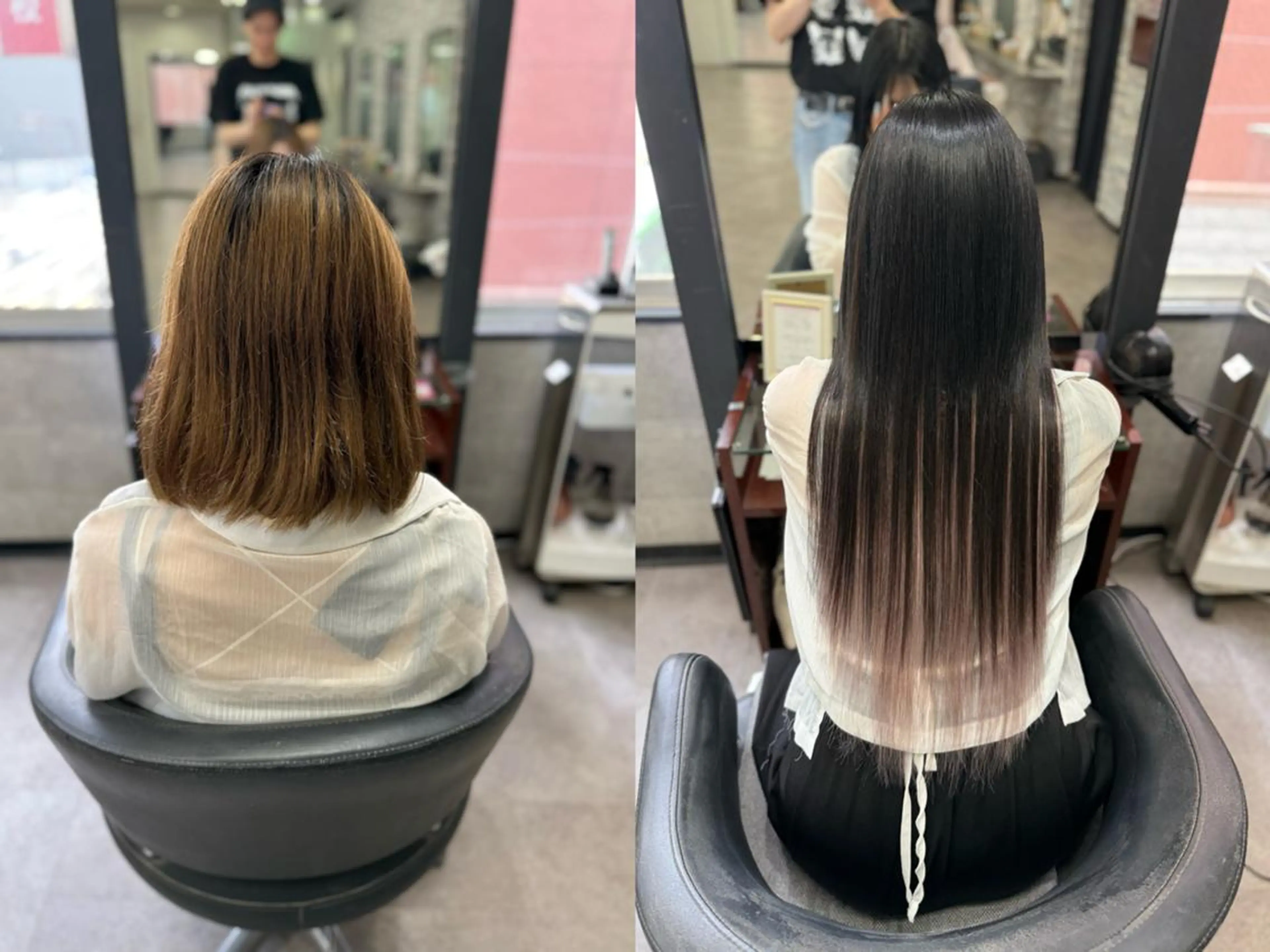 ロング 💎馴染むエクステ ×カラーTOMO💎のヘアスタイル