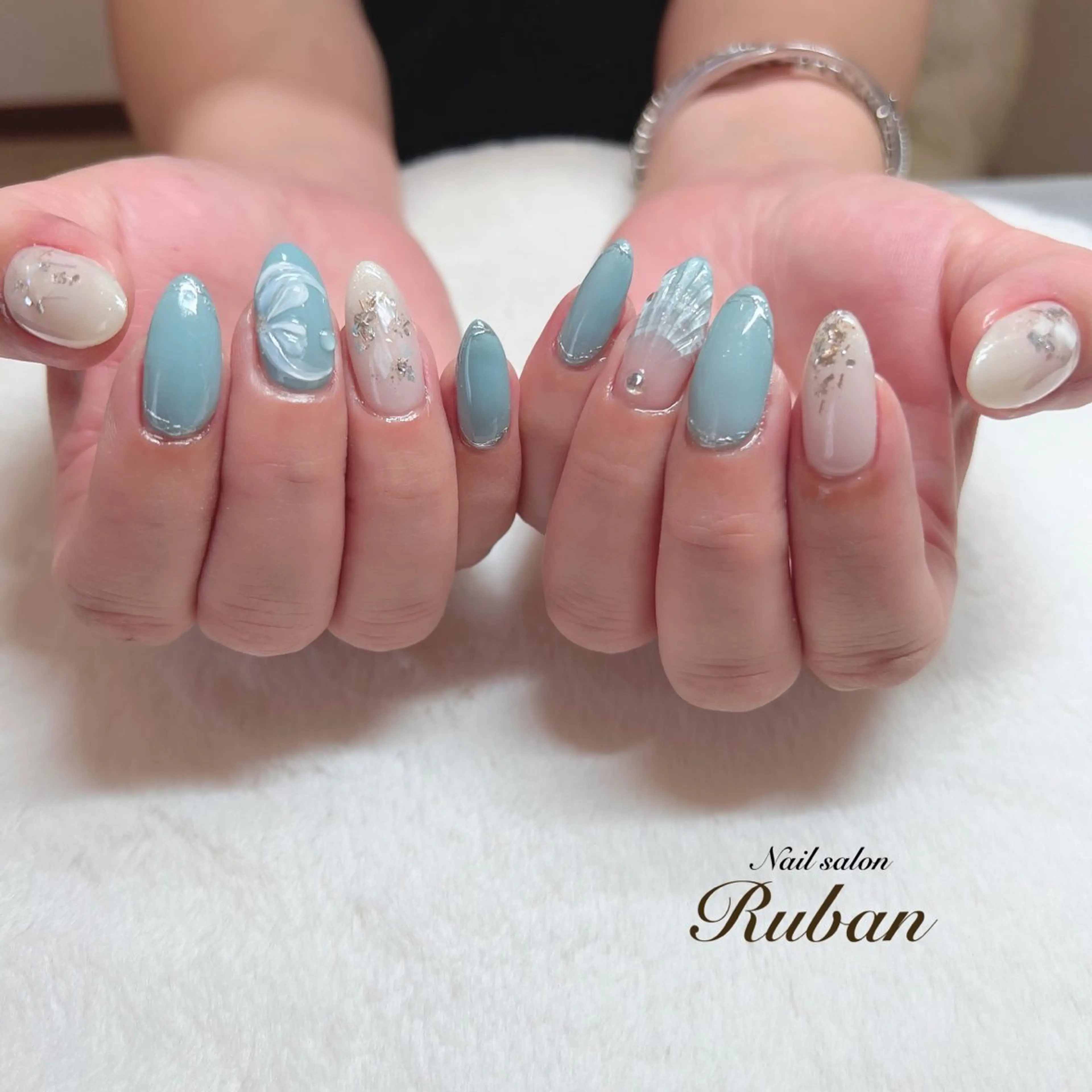 ネイル アートネイル ミラーネイル 持ち込み Nail salon Ruban所属・Nail salon Rubanのネイルデザイン