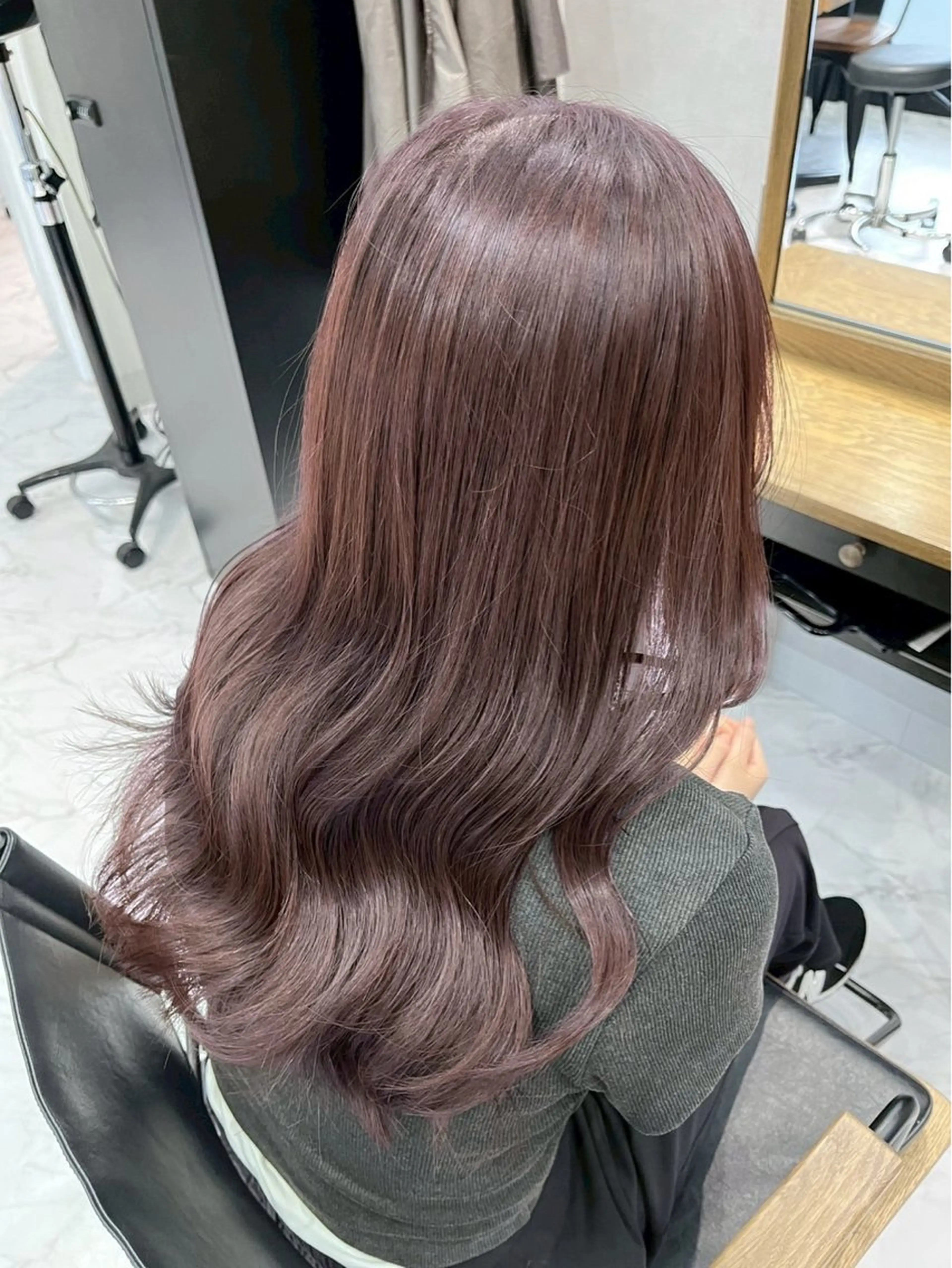 ロング カラー ヘアカラー ハイトーン/韓国風/ 艶髪/吉祥寺のヘアスタイル