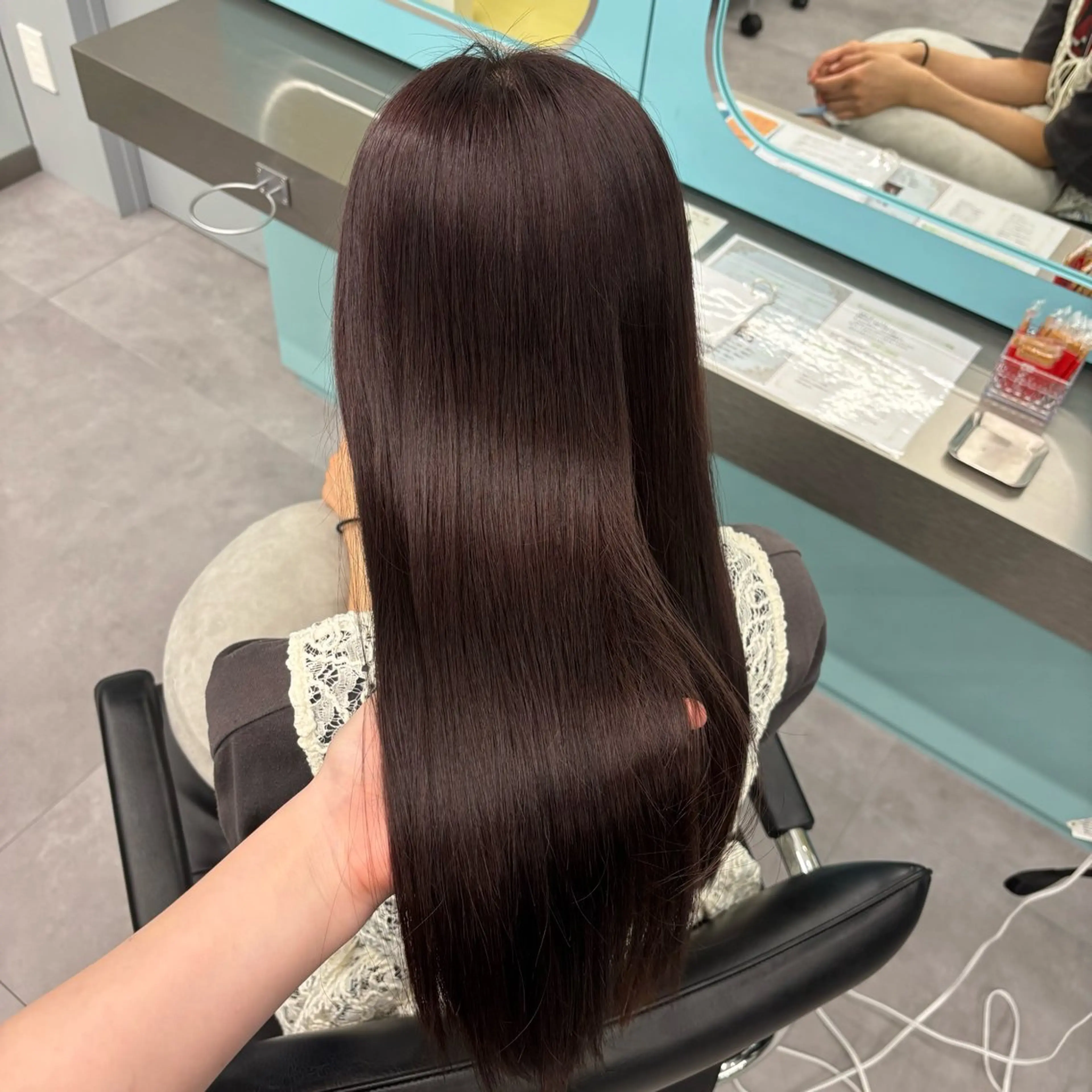 【🌟憧れの艶髪に‼️】髪質改善ストレート+バイカルテトリートメント🫧の写真