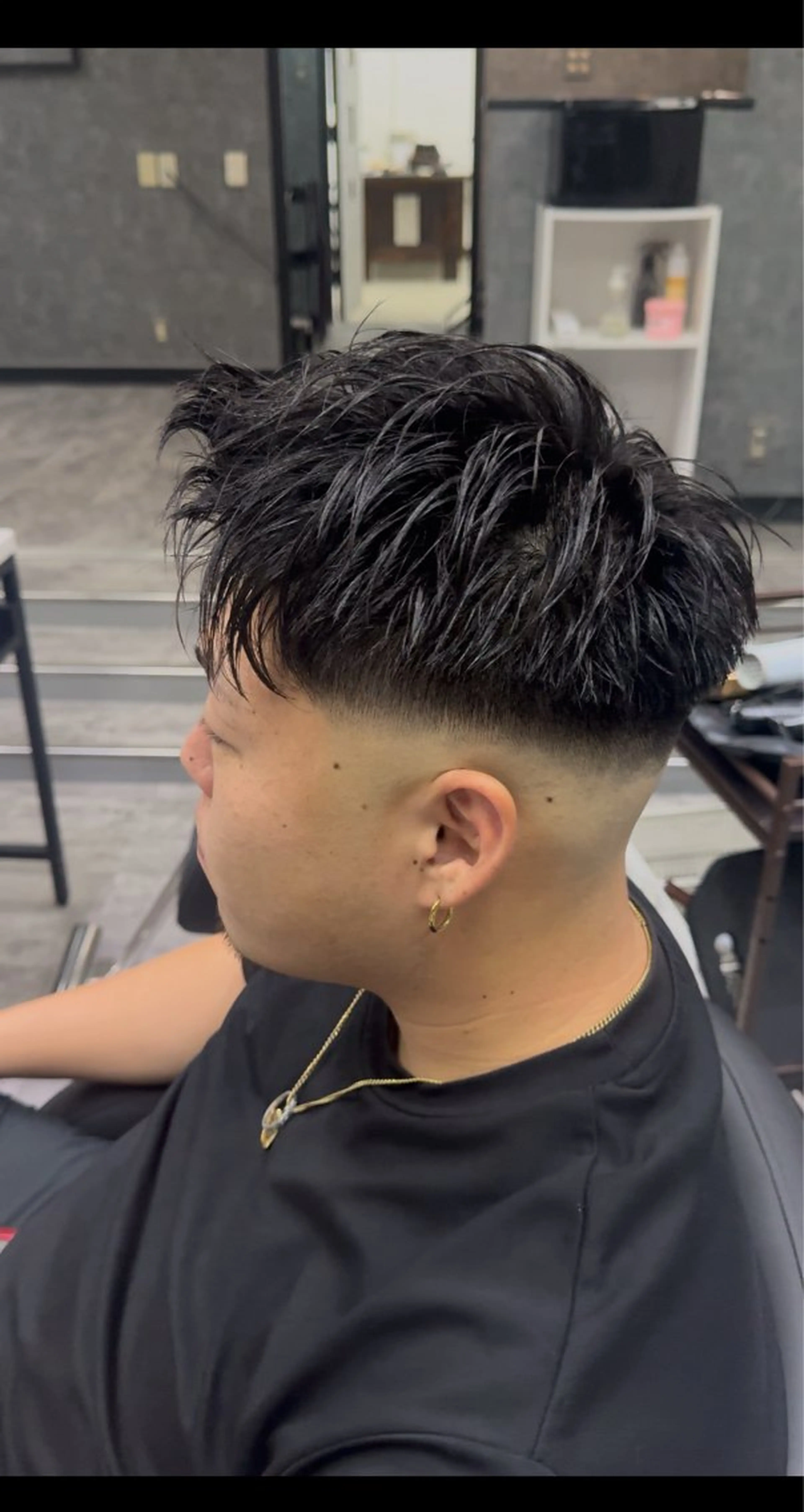 ショート メンズ スパイキーショート/ フェードカット/石田のヘアスタイル