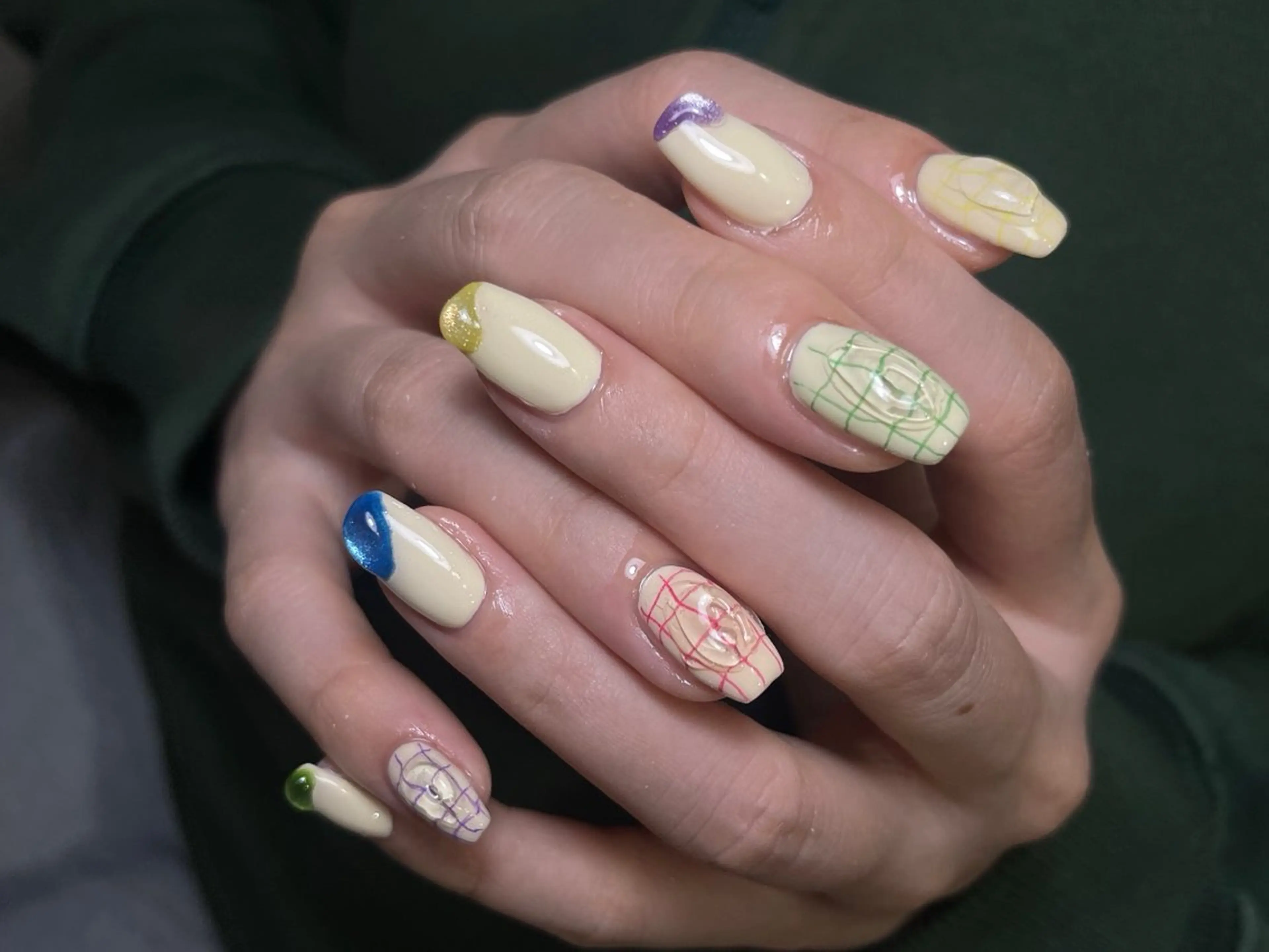 ネイル ハンドネイル ハンドケア nail salon kukuna所属・ワンホン/韓国 nail 大阪アメ村のネイルデザイン