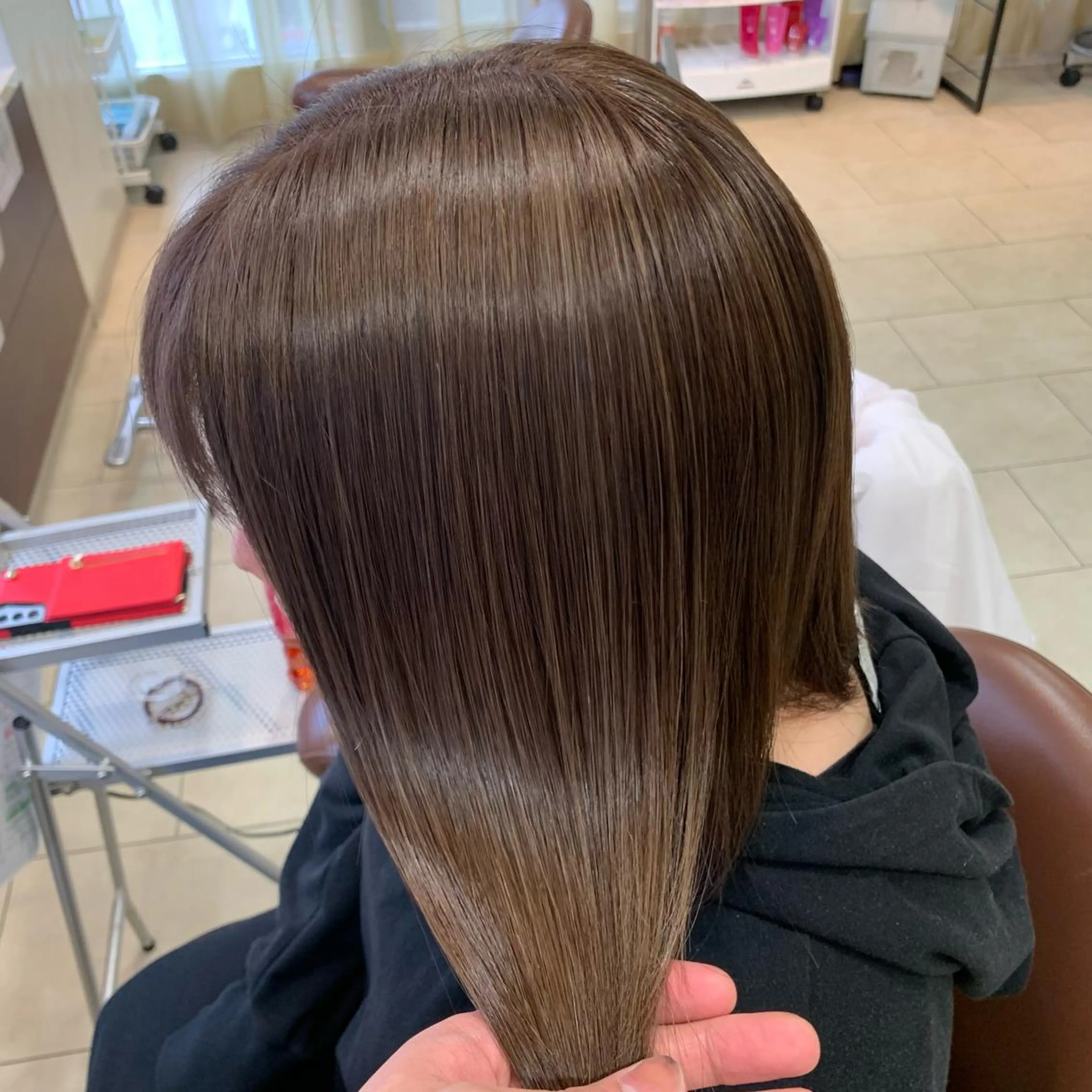 ミディアム カラー ヘアカラー 甲斐 司のヘアスタイル