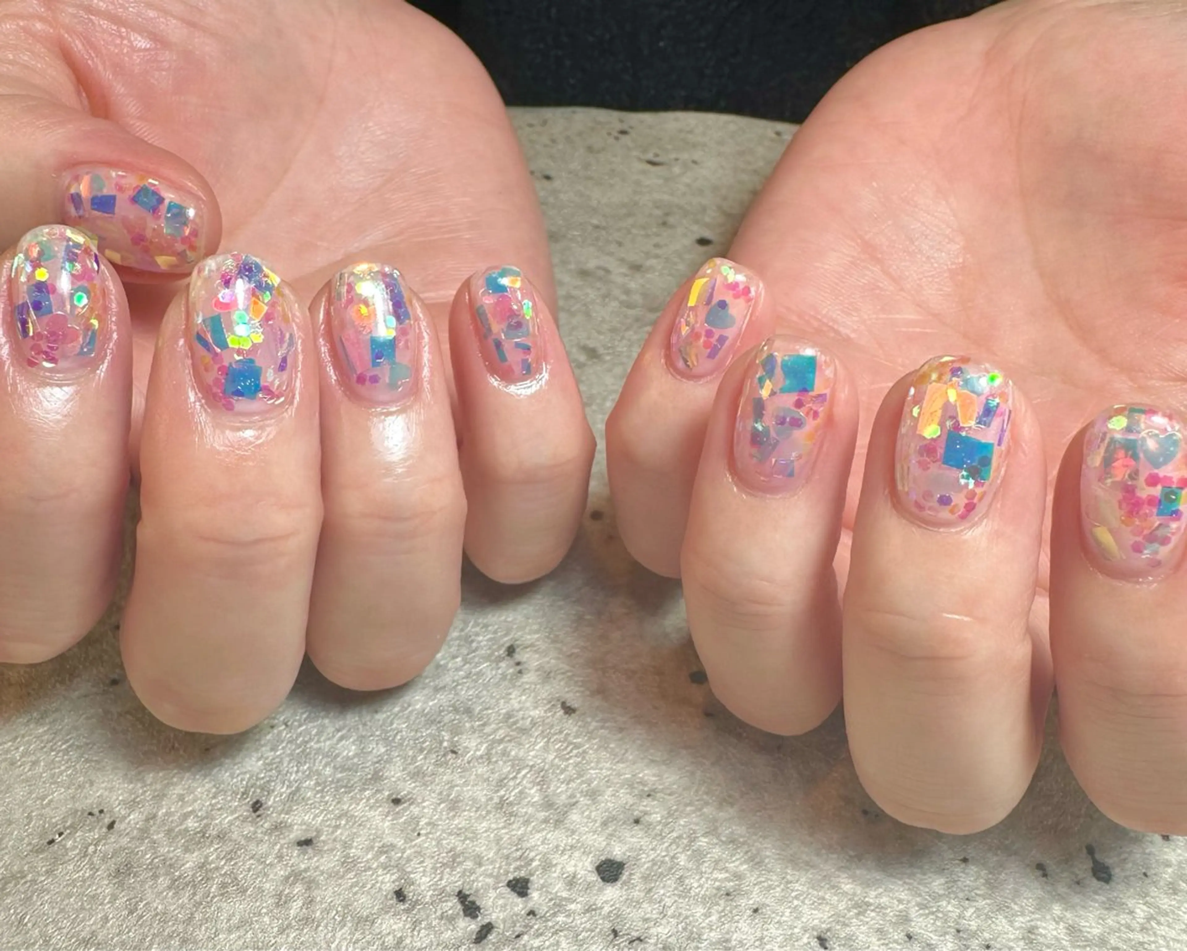 ネイル オーロラネイル ハンドネイル GéRanium Harukaのネイルデザイン