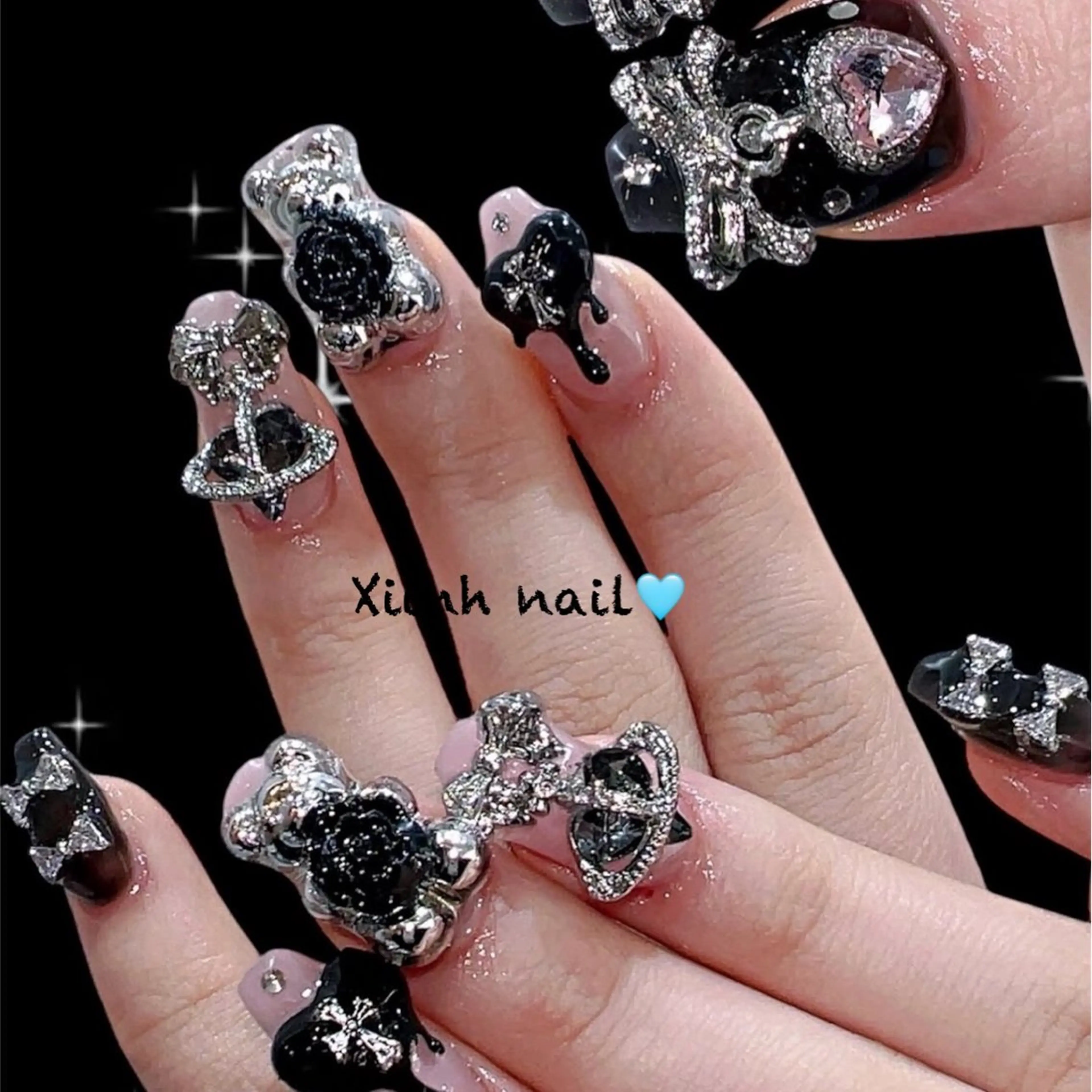 ネイル チークネイル 桜ネイル フットネイル ジェルネイル ハロウィン XIINH NAIL SALONのネイルデザイン