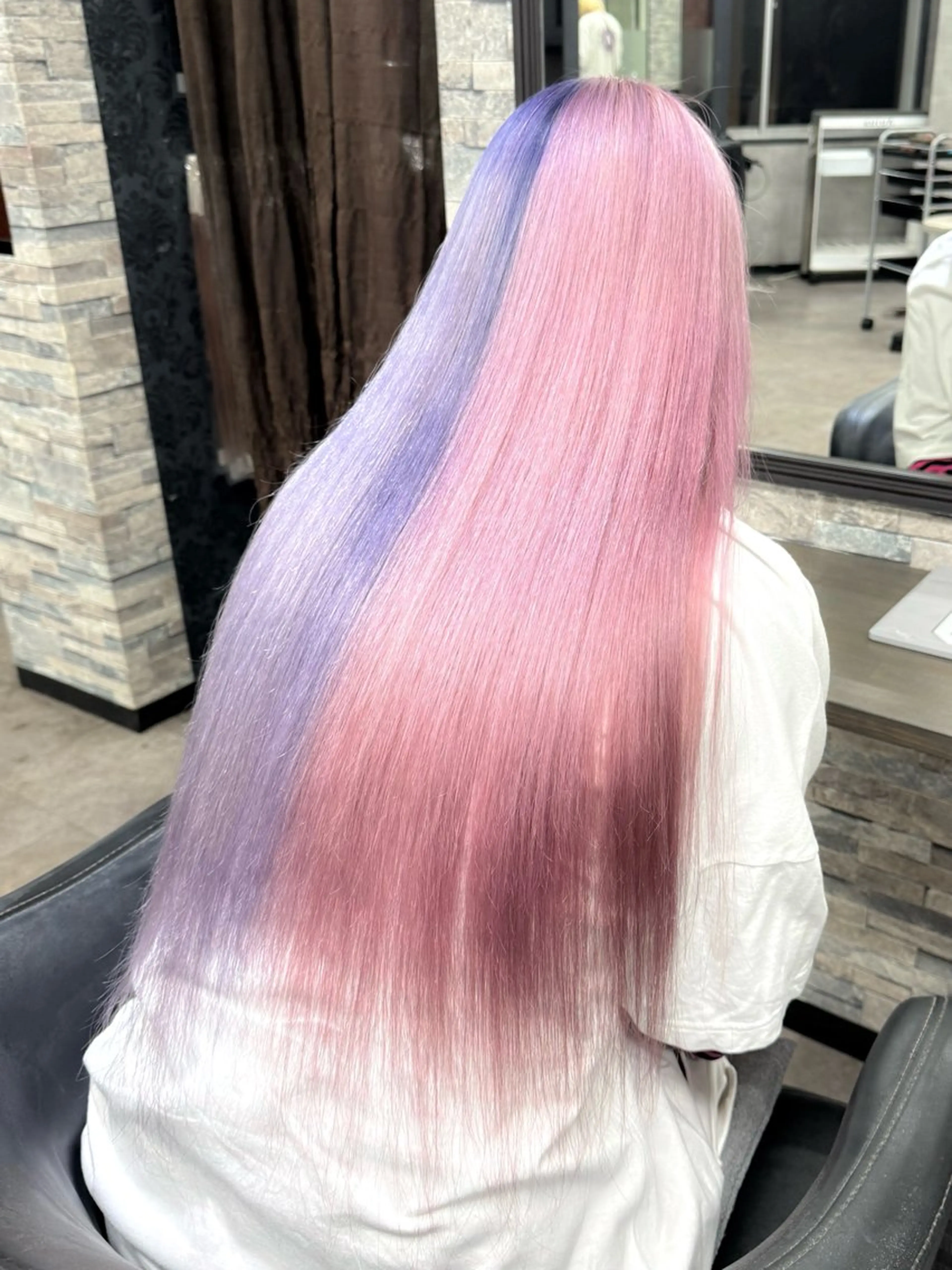 ロング カラー ハイトーンエクステ 🎩カズキ🎩のヘアスタイル