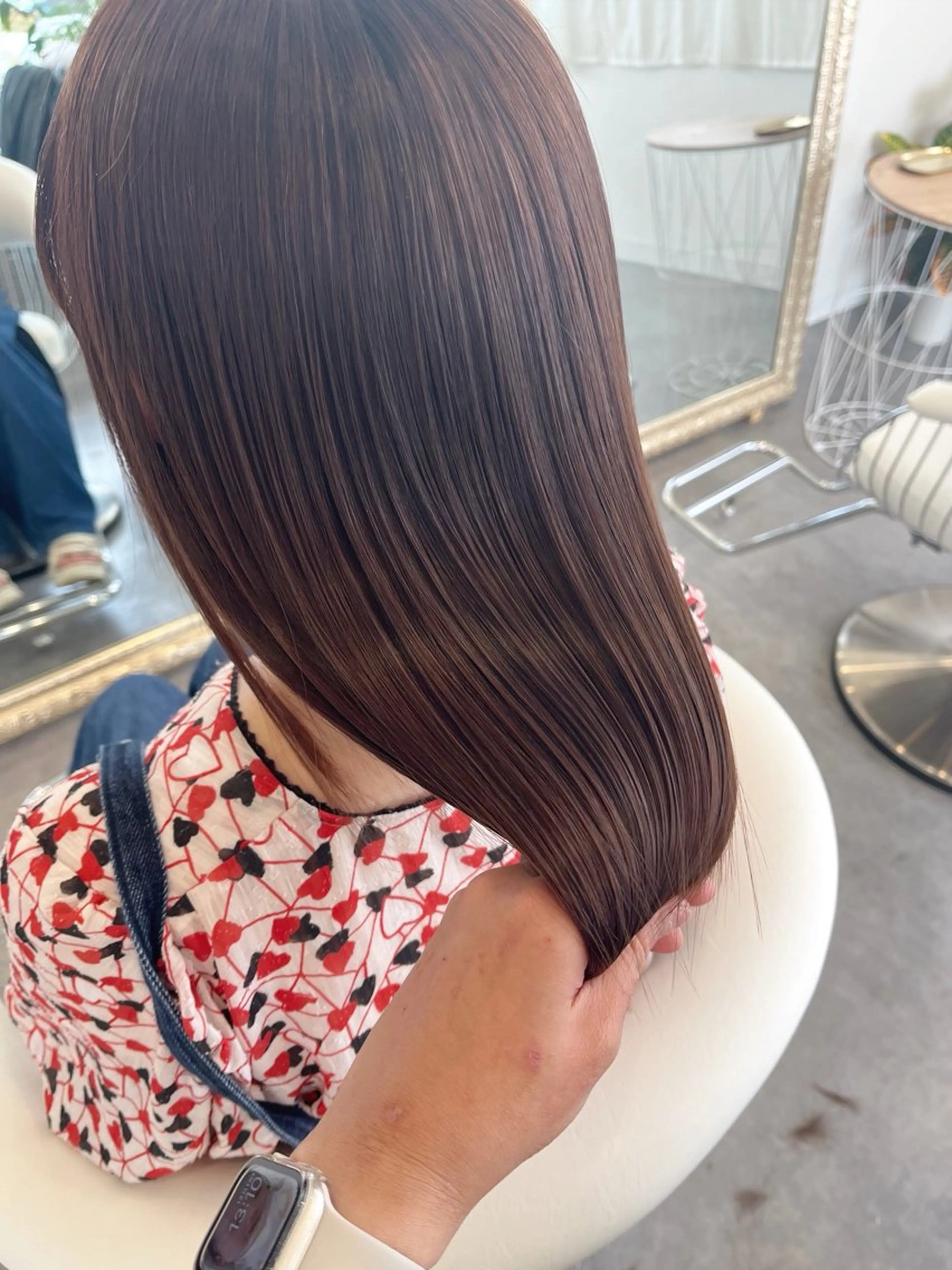 セミロング カラー 【岡山/pilina 】白井美緒のヘアスタイル
