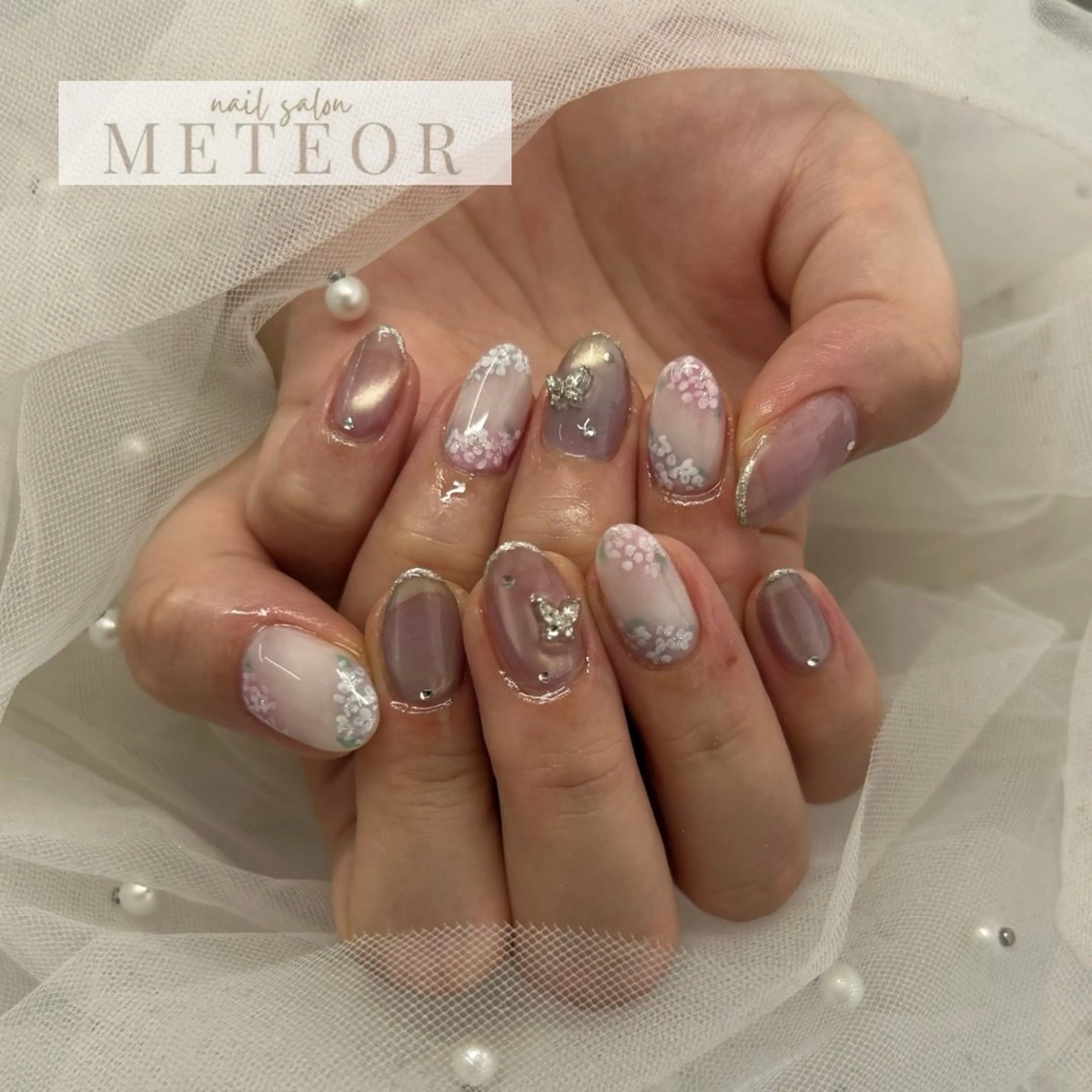 ネイル マグネットネイル ハンドネイル nailsalon meteor所属・METEOR💫 staffのネイルデザイン