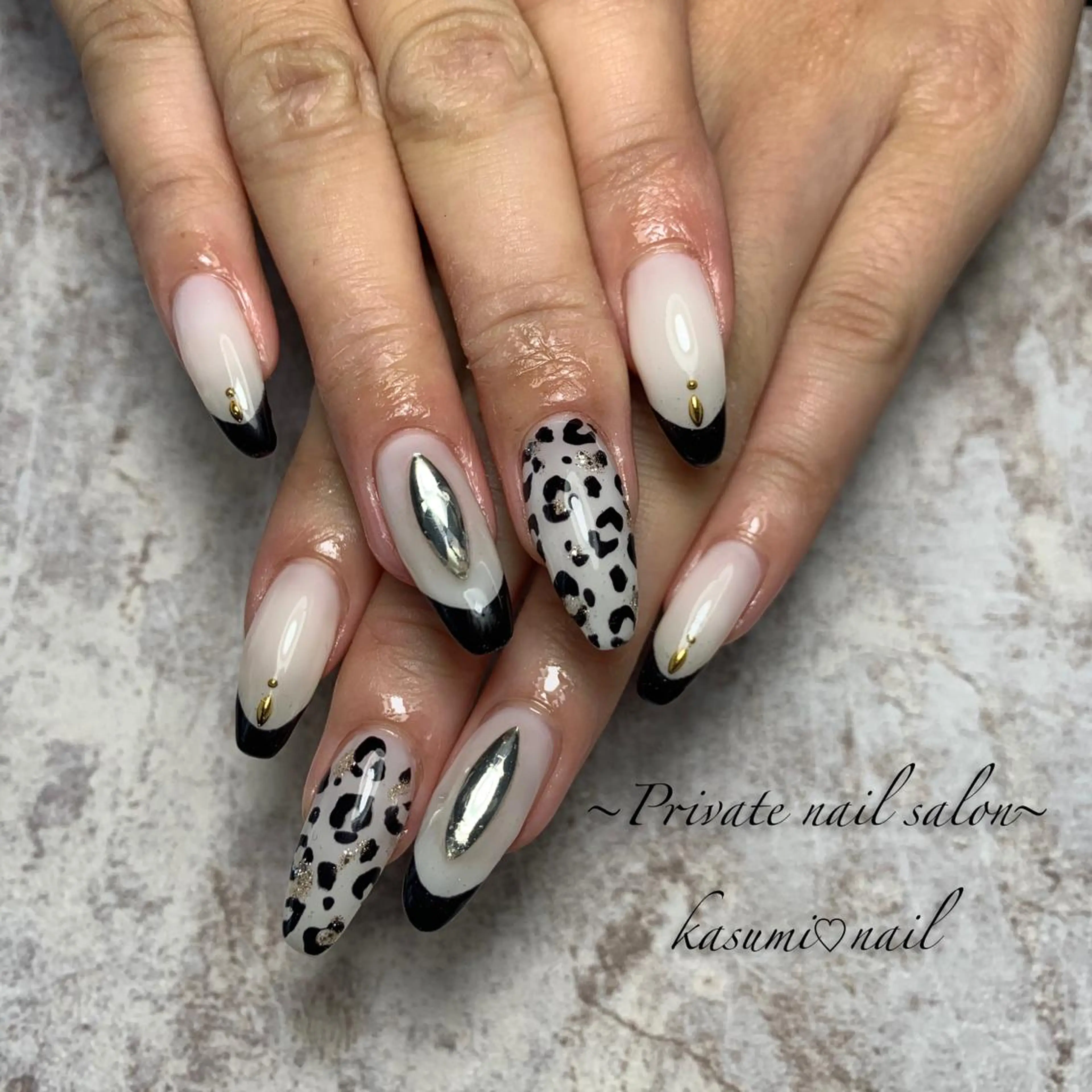 ネイル マグネットネイル ミラーネイル ニュアンスネイル 春ネイル KASUMI♡ Nailのネイルデザイン