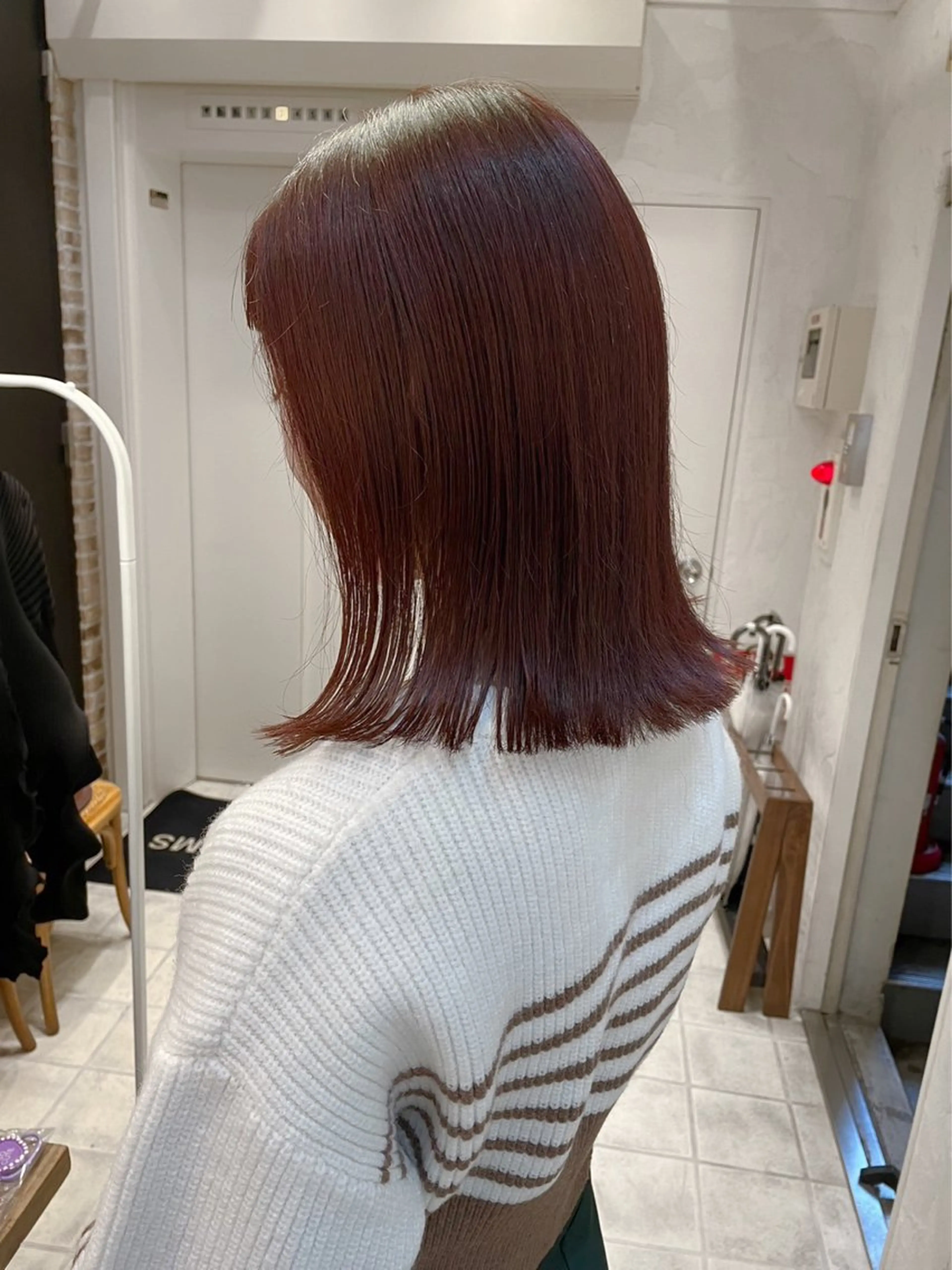 ミディアム カラー レッドカラー 🌟アレンジが似合う カラー🌟Rumiのヘアスタイル