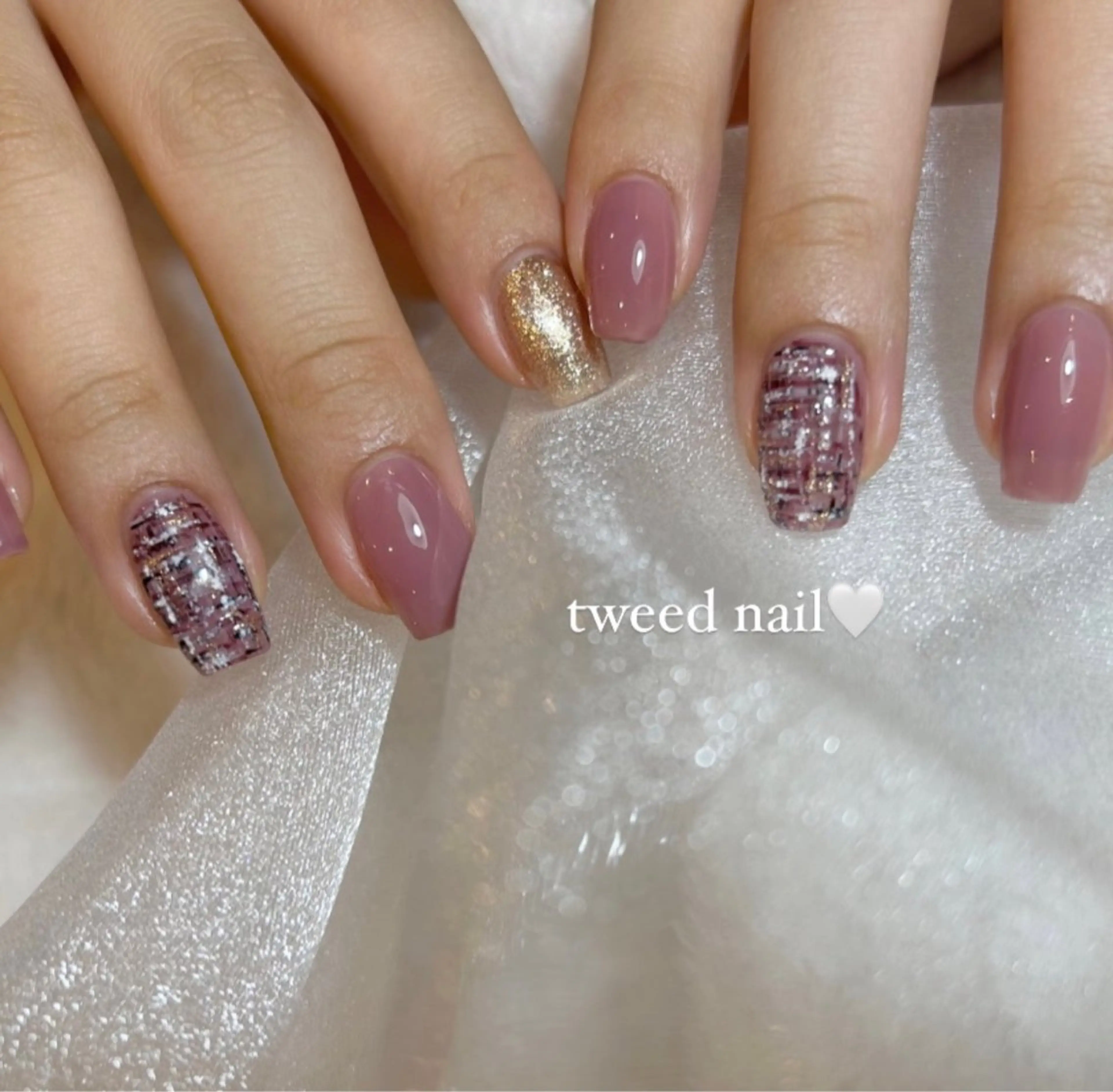 セミロング ハンドネイル Nishiyama Honokaのネイルデザイン