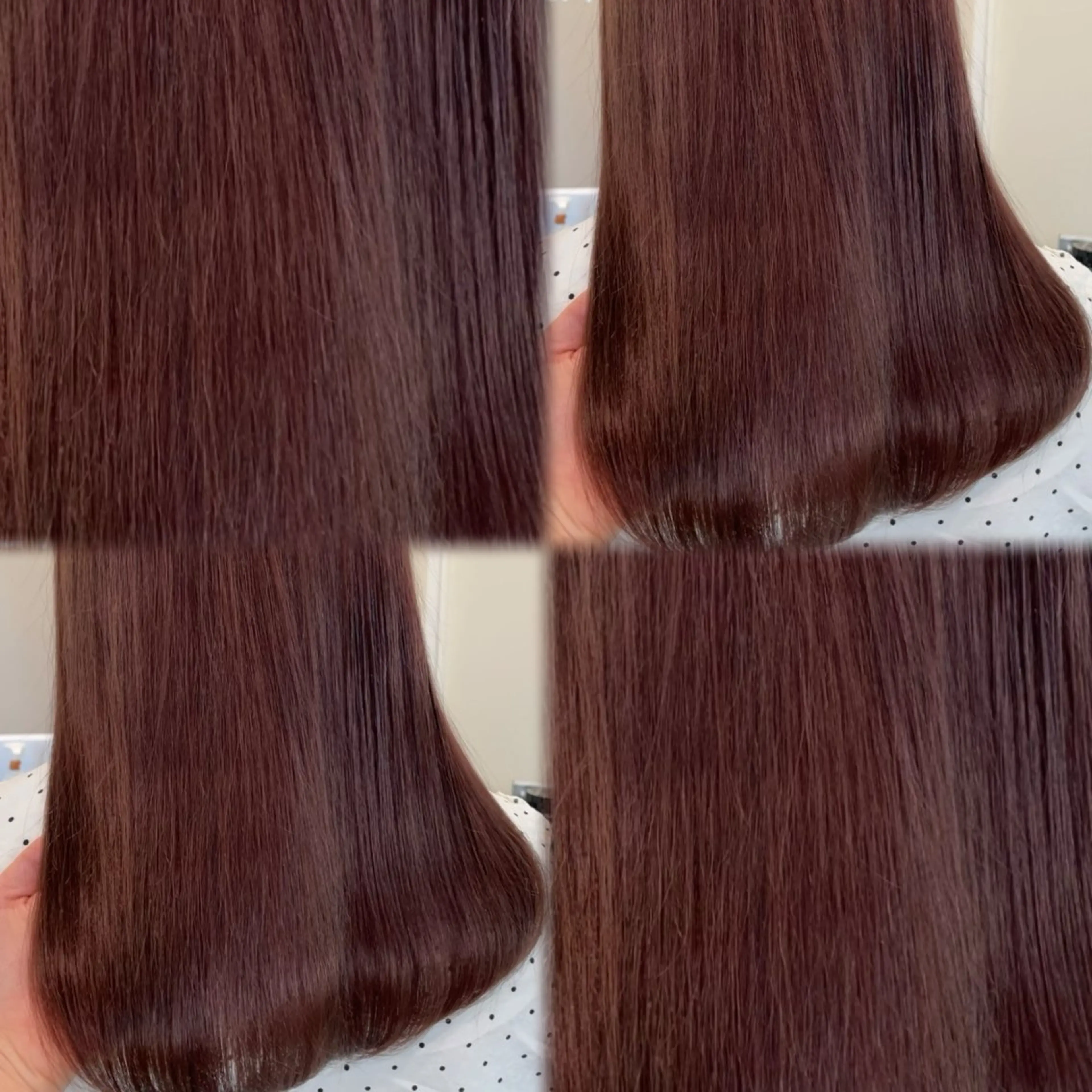 ミディアム レッドブラウン トリートメント カット ヘアカラー トリートメント suzuna/暖色/ ヘッドスパ/ヘアケアのヘアスタイル