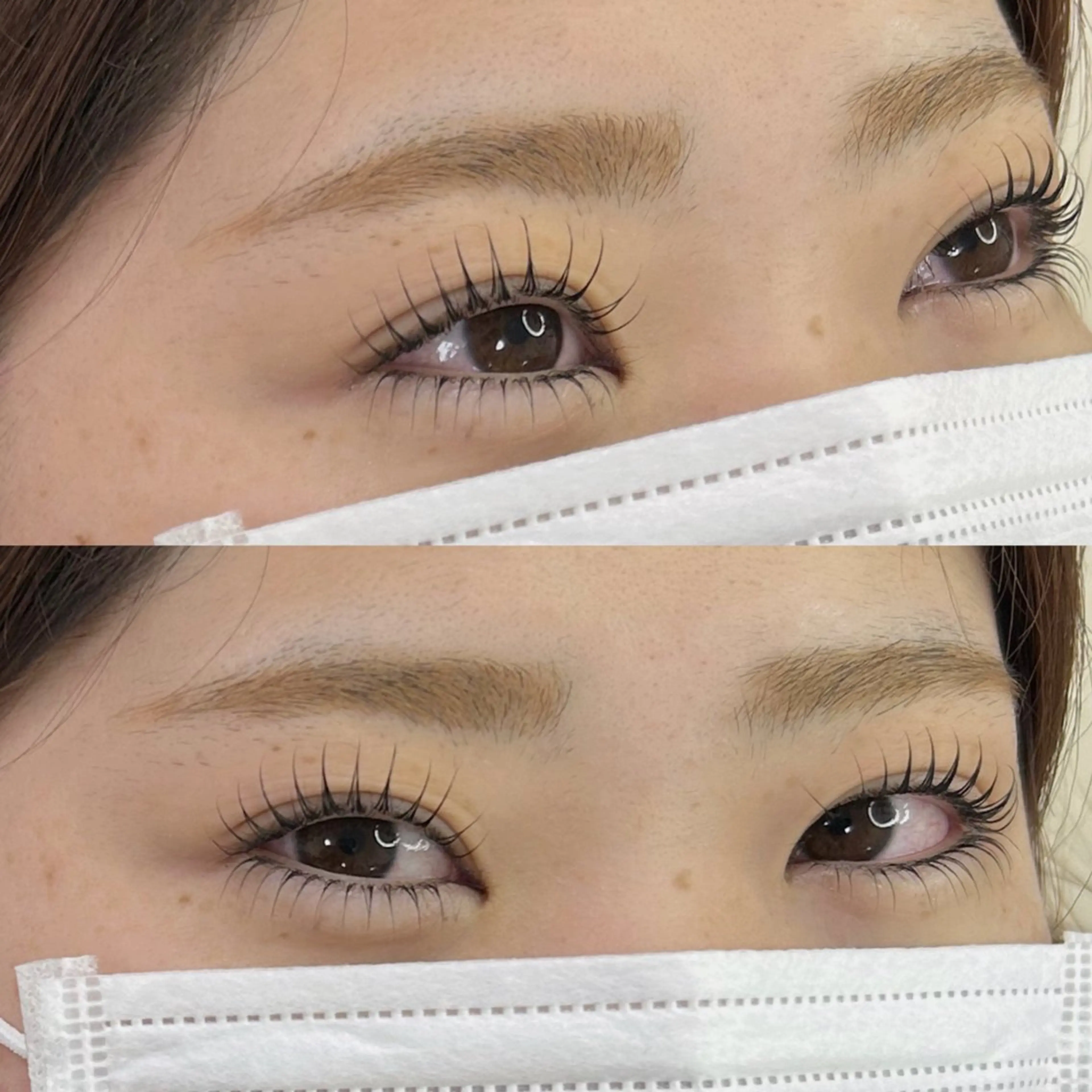 マツエク・マツパ 束感まつ毛 一重×まつ毛パーマ THE BALM🤍 菅谷のマツエク・マツパデザイン