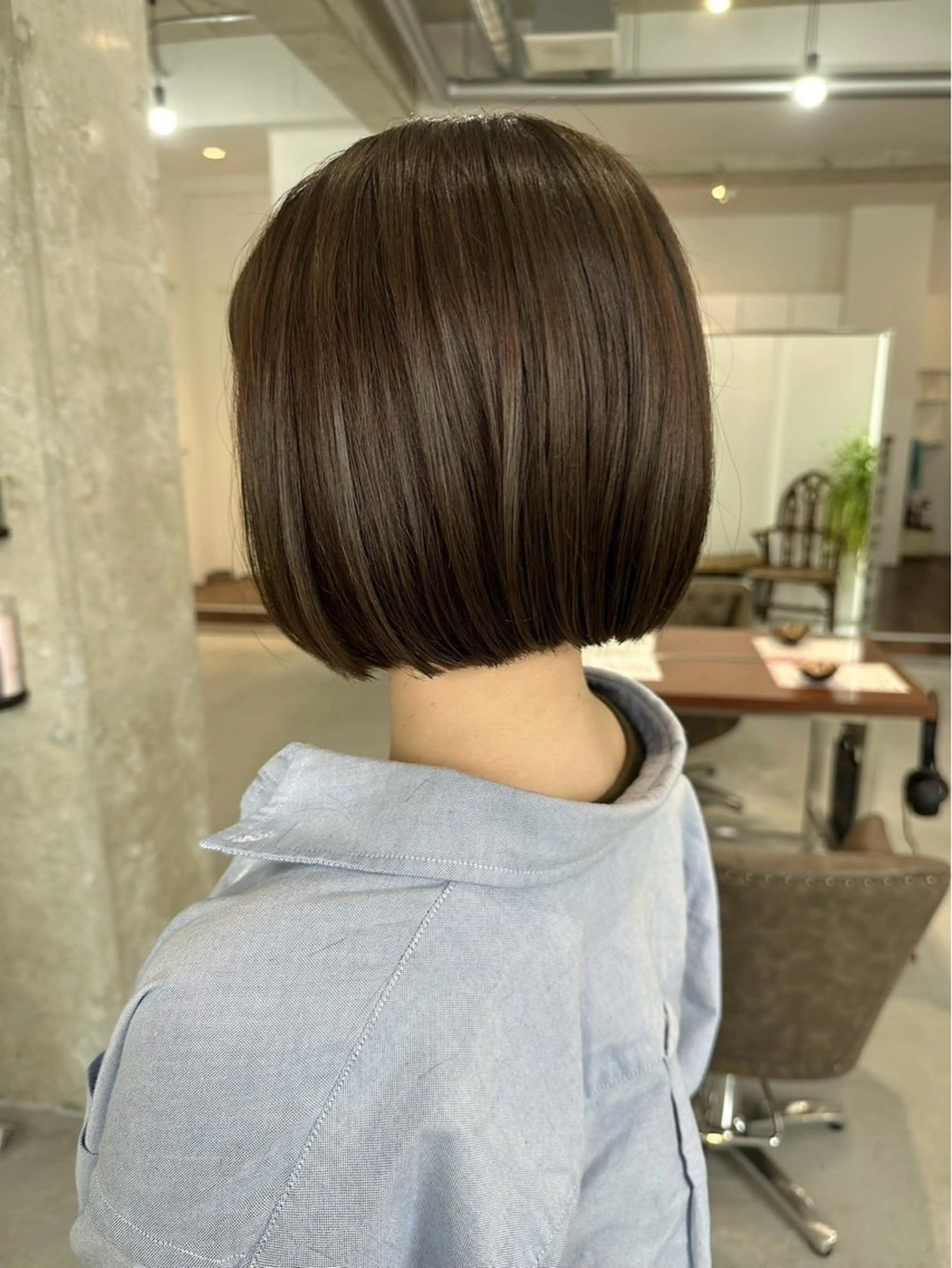 ミディアム ボブ カット ヘアカラー 北山／ボブ／レイヤー /maru☺︎のヘアスタイル
