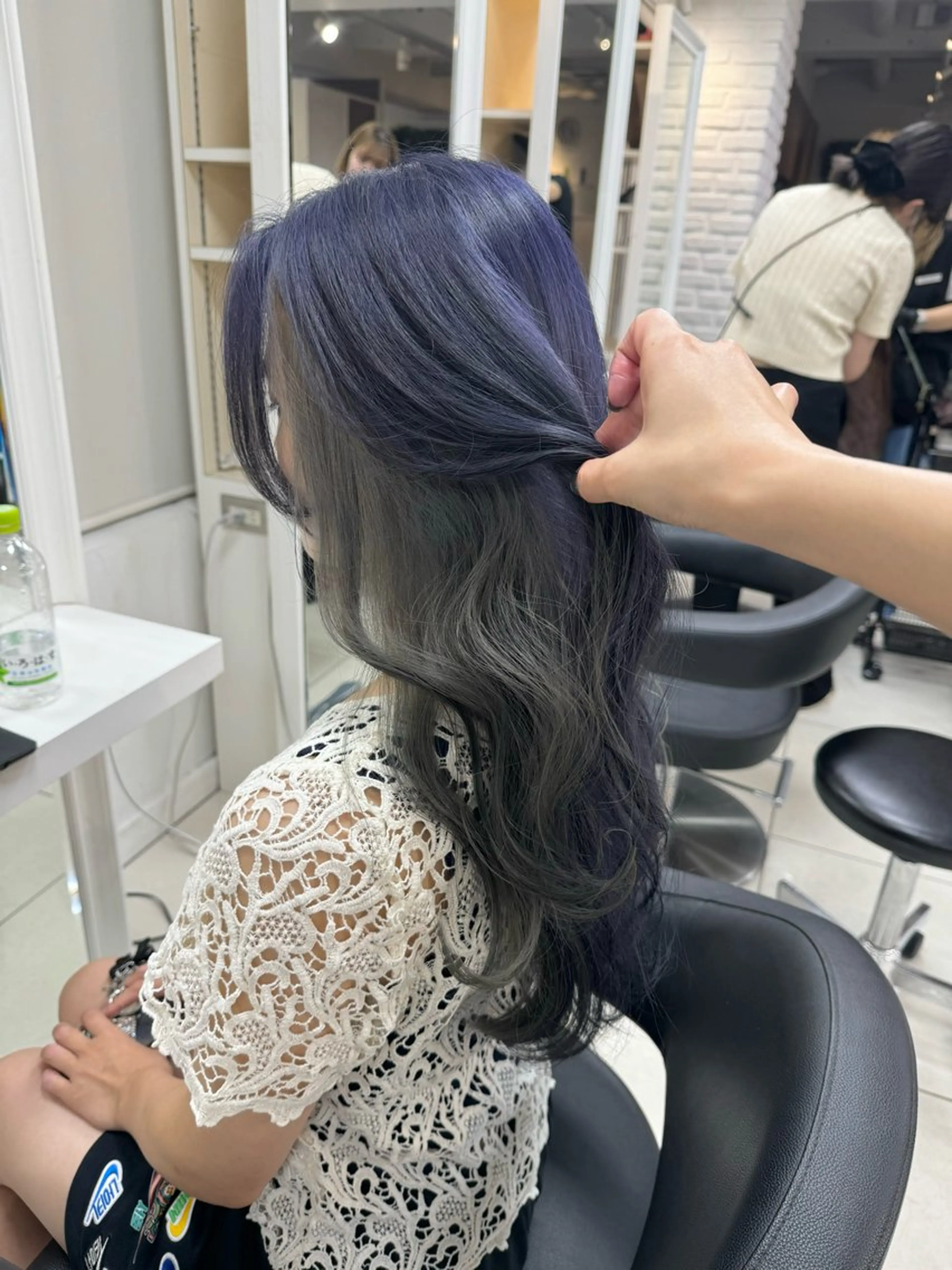 ロング カラー ブリーチ イルミナカラー インナーカラー ラベンダーカラー シルバー ヘアカラー トリートメント 【予防美容特化】 kasumi🌷🌷のヘアスタイル