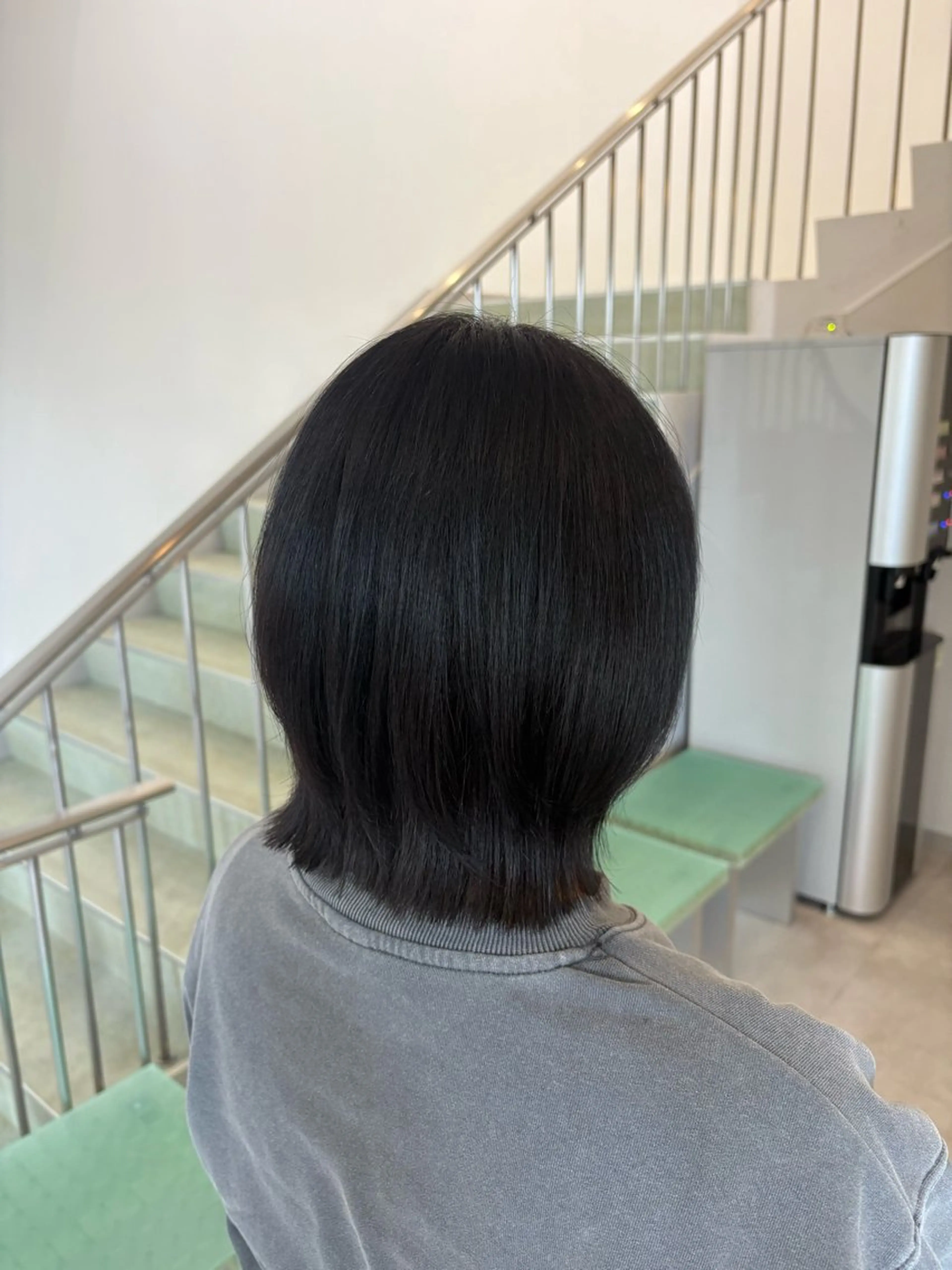 ミディアム カラー ボブ くびれヘア DEEokazaki sae.Aのヘアスタイル