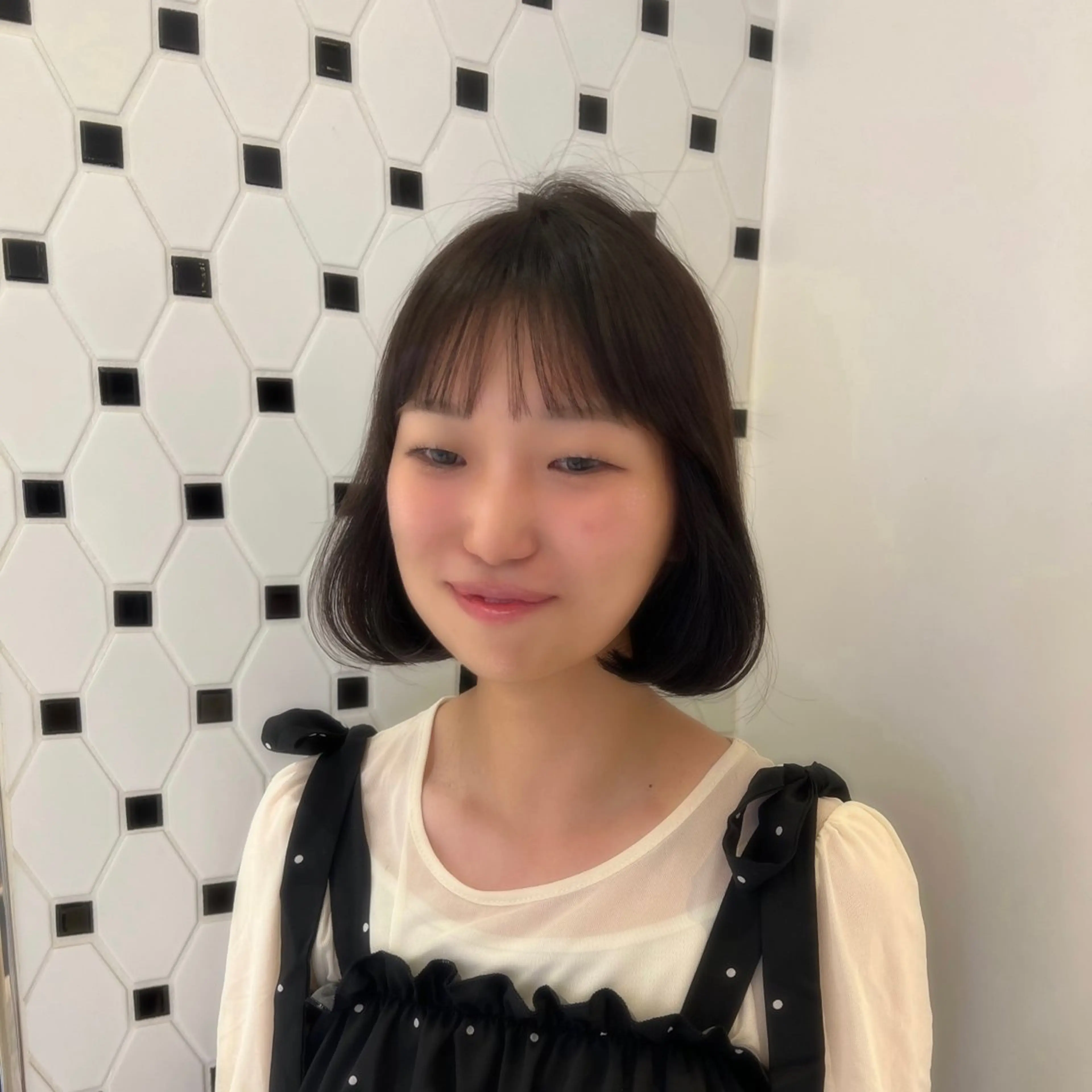 ショート ヘアアレンジ カット ヘアカラー トリートメント 顔周り/透明感 🤍銀座RINOSEのヘアスタイル