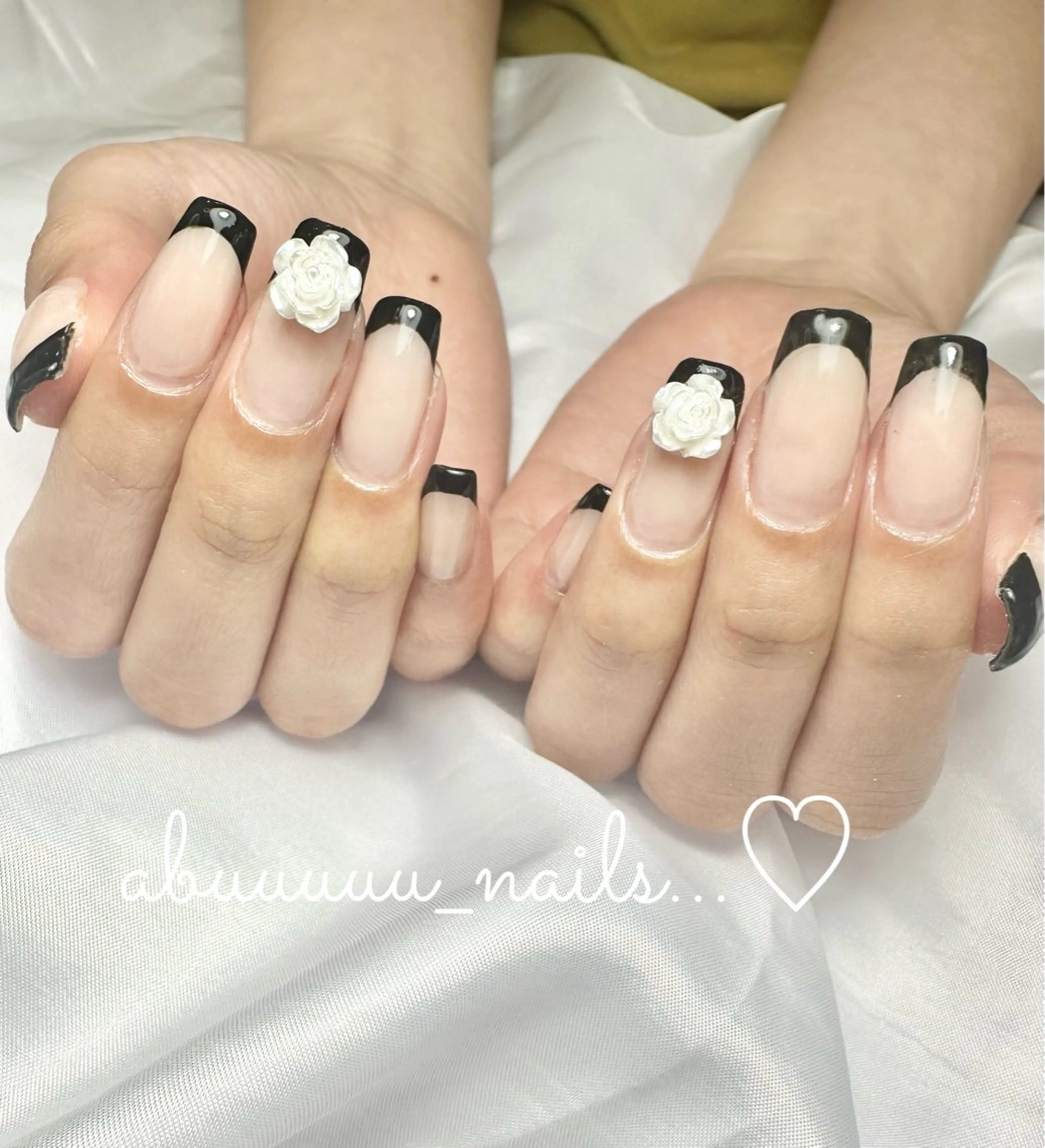 ネイル フレンチネイル シンプルネイル abuuuuu nailsのネイルデザイン
