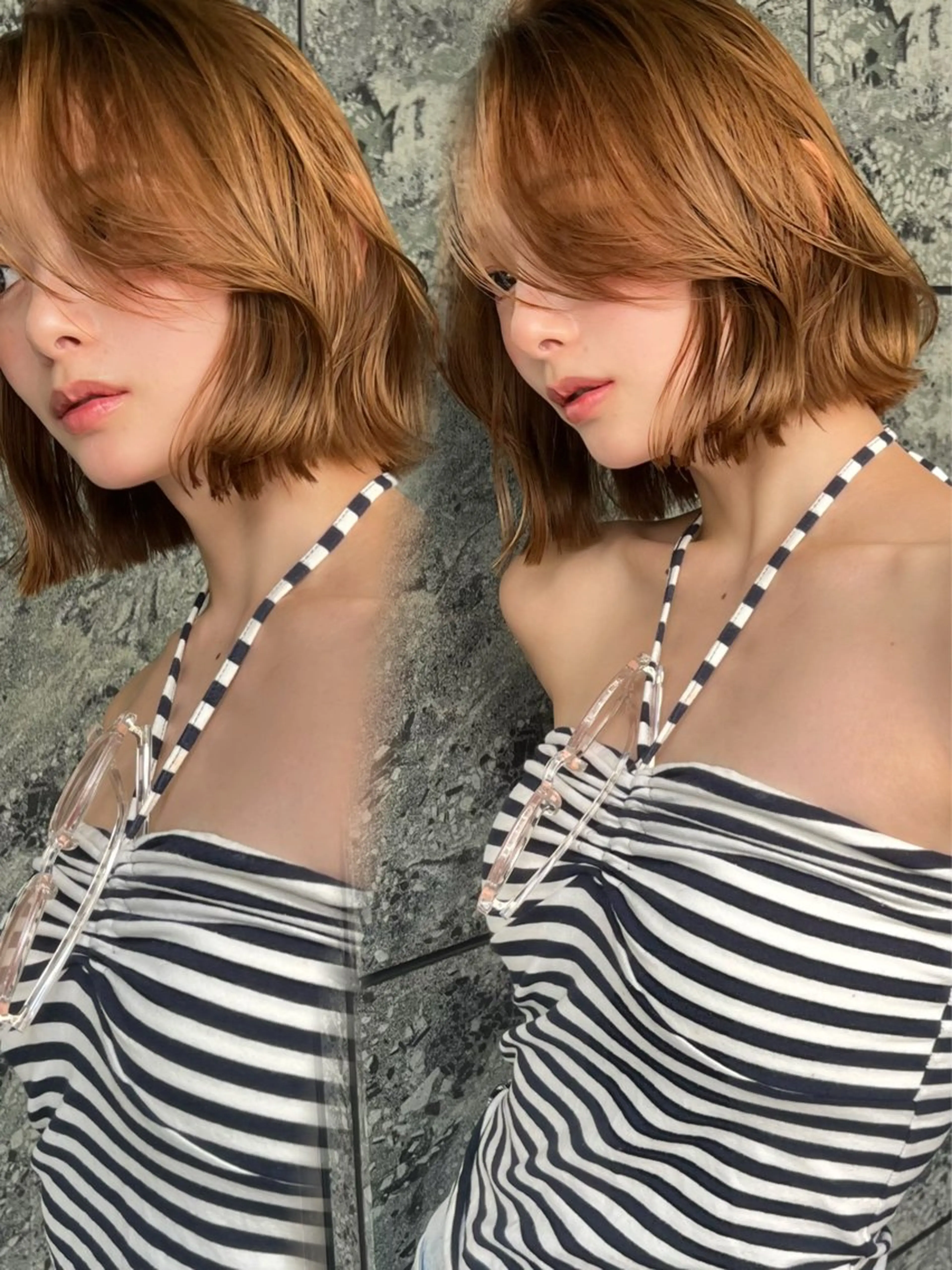 ショート ボブ 小顔ボブ jilblanカホのヘアスタイル